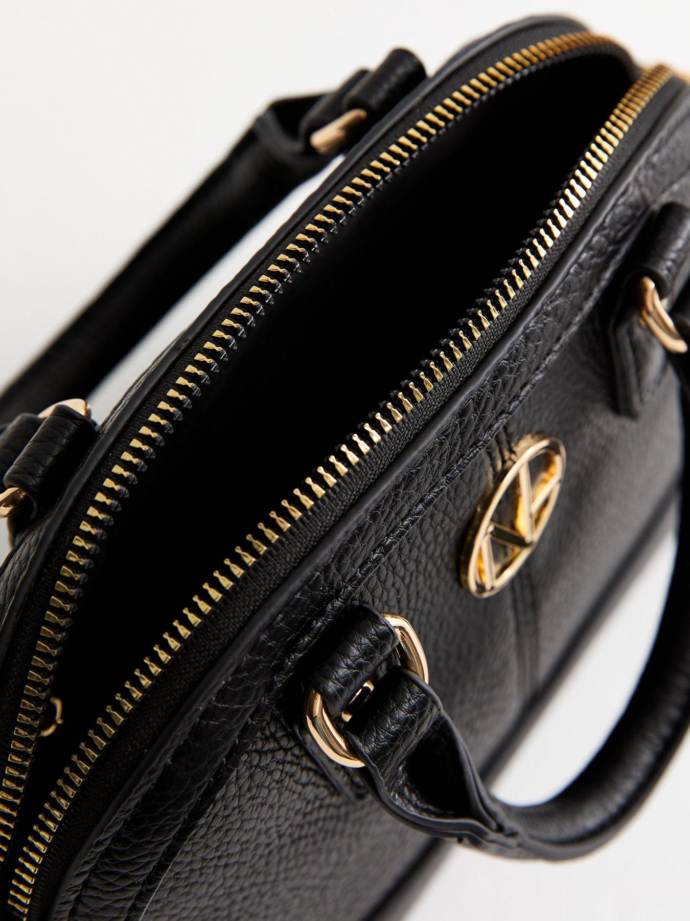 new-look-black-grained-faux-leather-crossbody-bagdetail