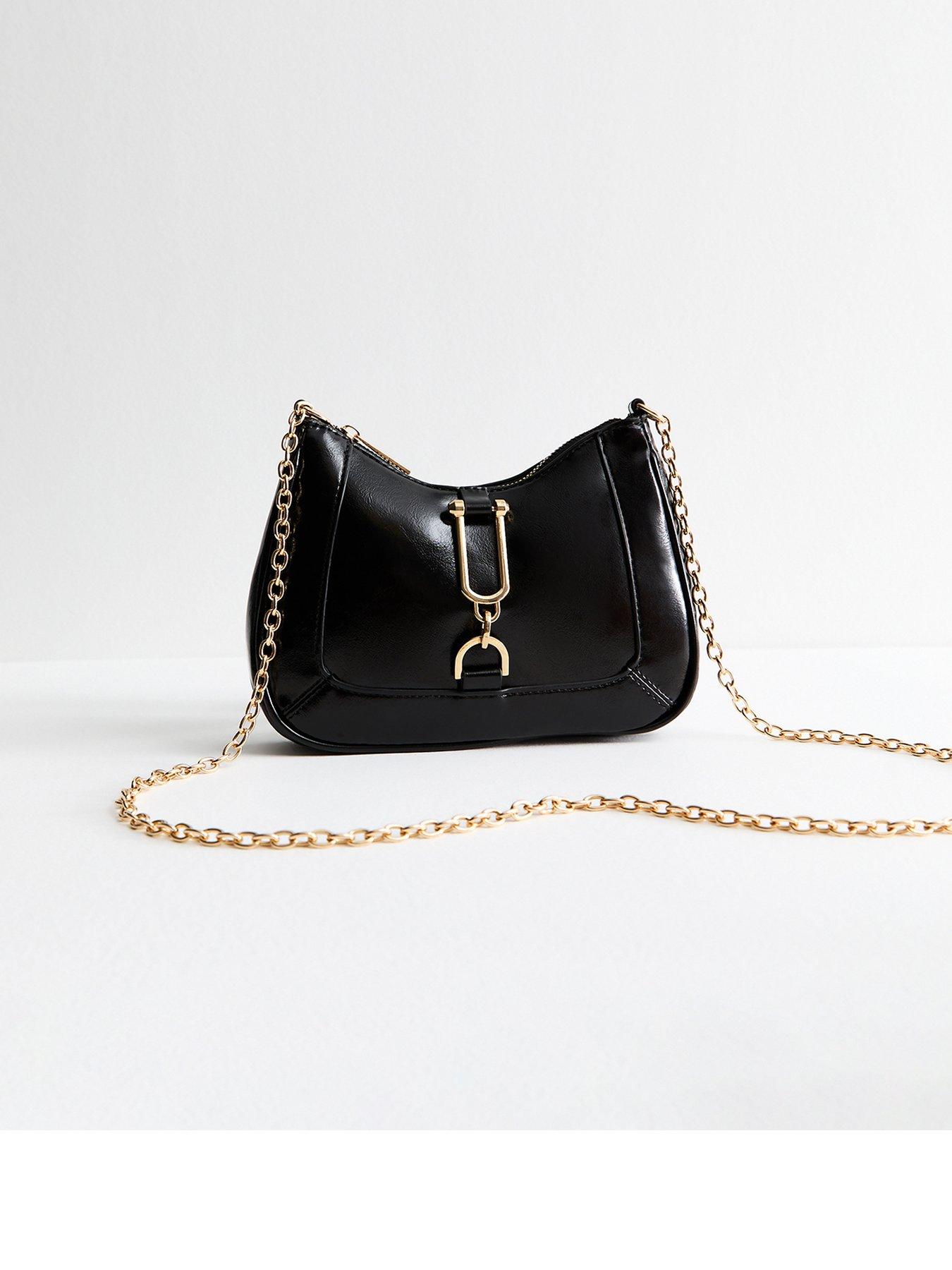 new-look-black-panelled-faux-leather-crossbody-bag