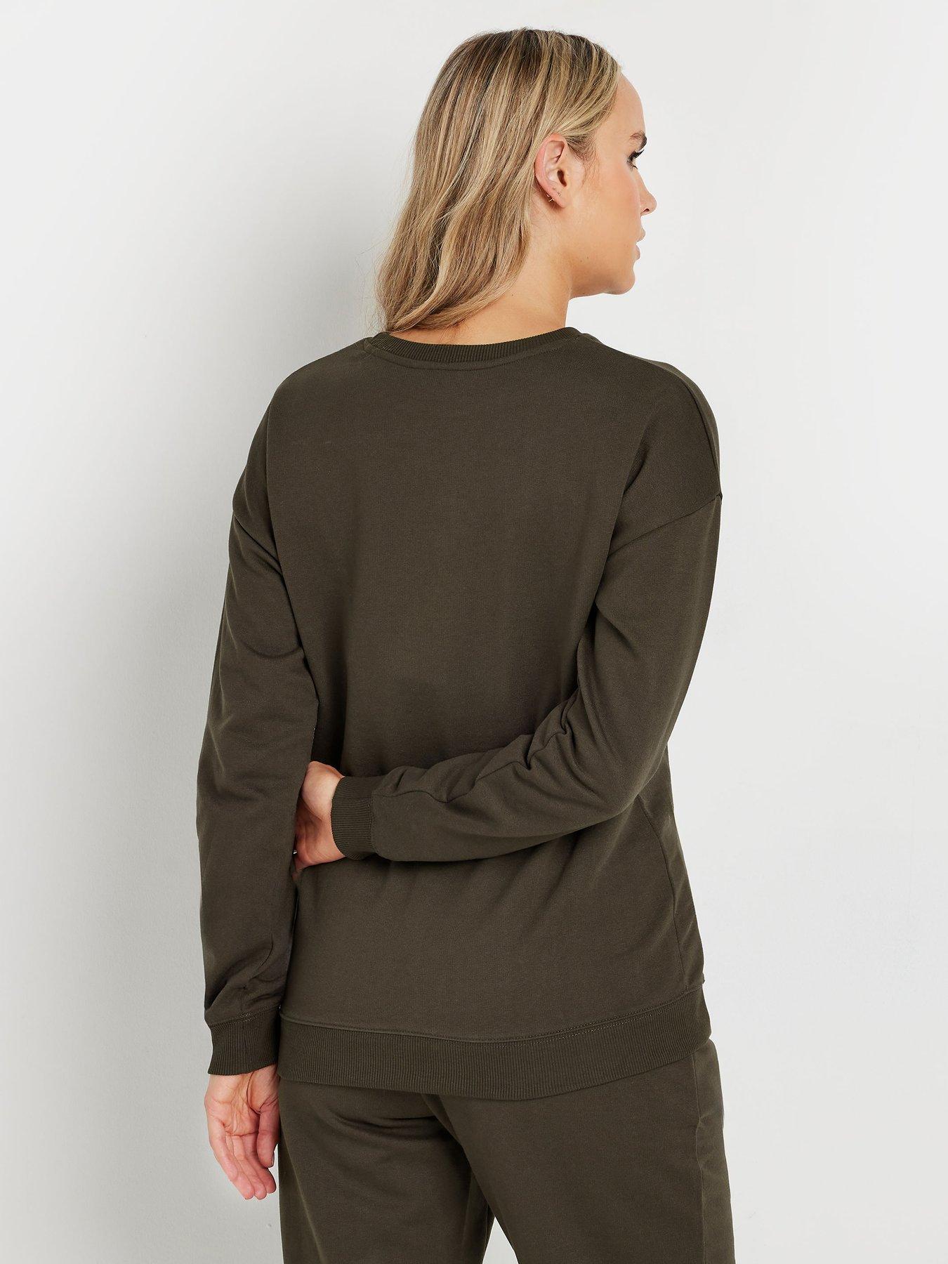 long-tall-sally-crew-neck-sweatshirt-brownstillFront