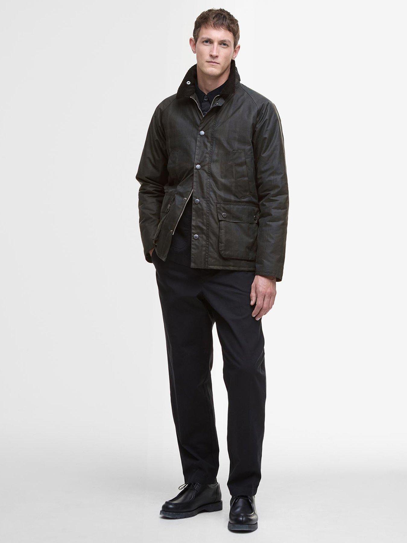 barbour-modern-check-bedale-wax-jacket--dark-greenback