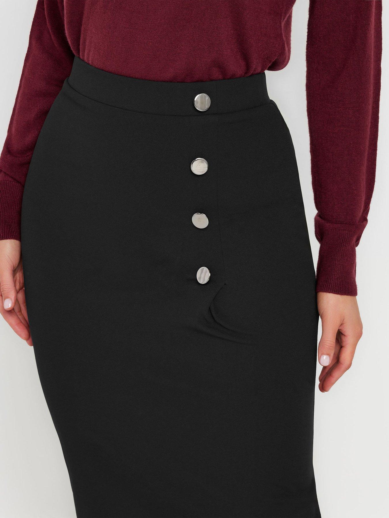 long-tall-sally-side-wrap-tailored-skirt-blackoutfit