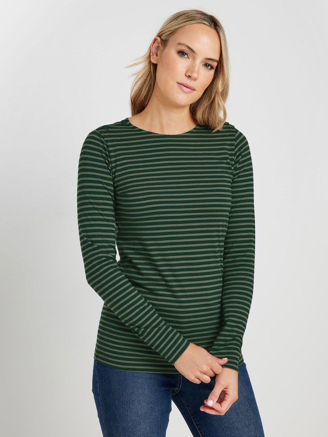 long-tall-sally-button-shoulder-t-shirt-green