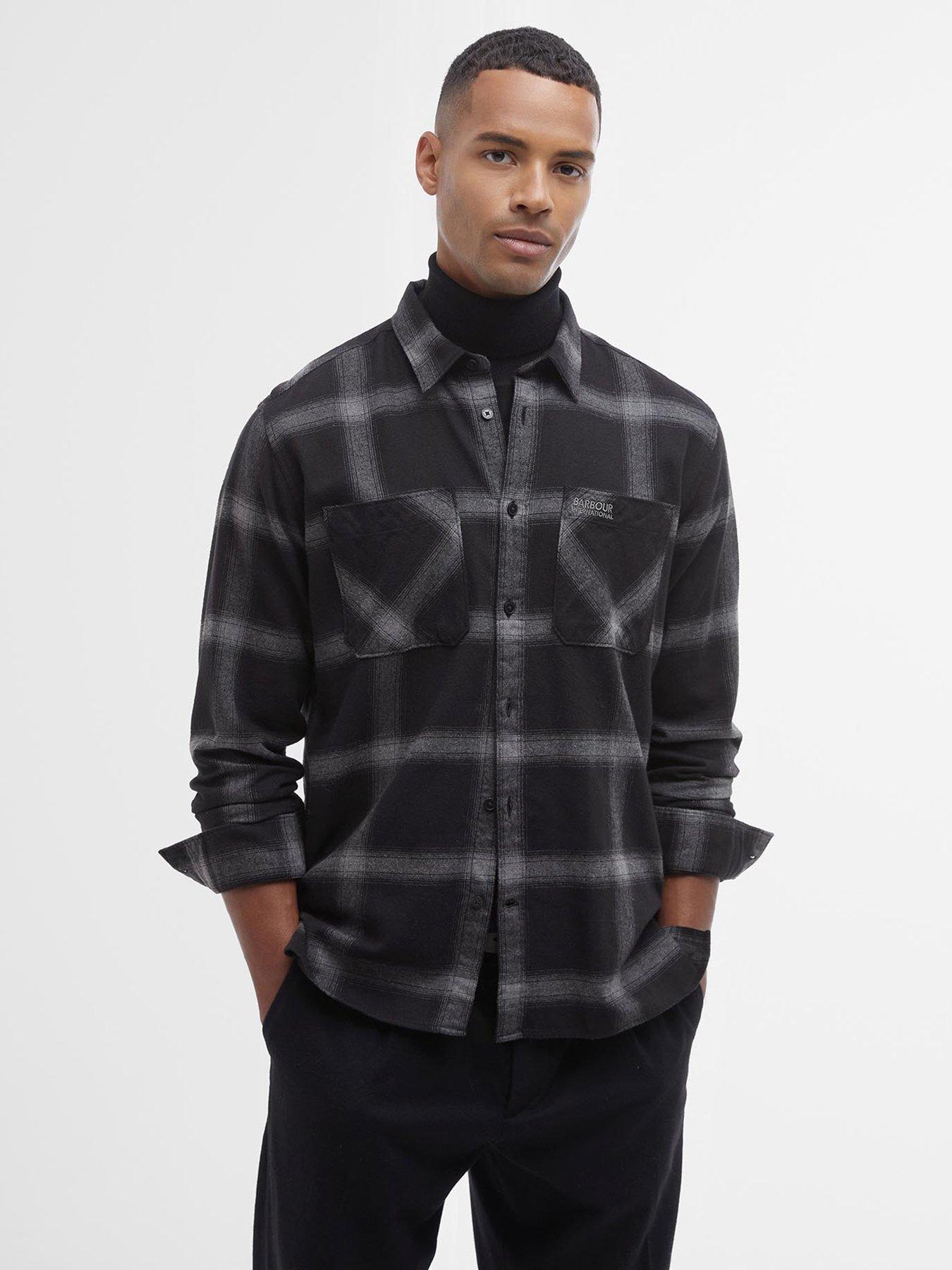 barbour-international-long-sleeve-fenton-checked-oxford-shirt-black