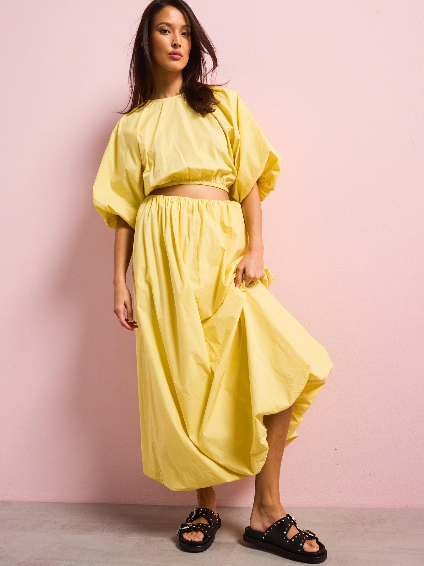 Image 6 of 6 of V by Very Cotton Puff Sleeve Blouse Co-ord
