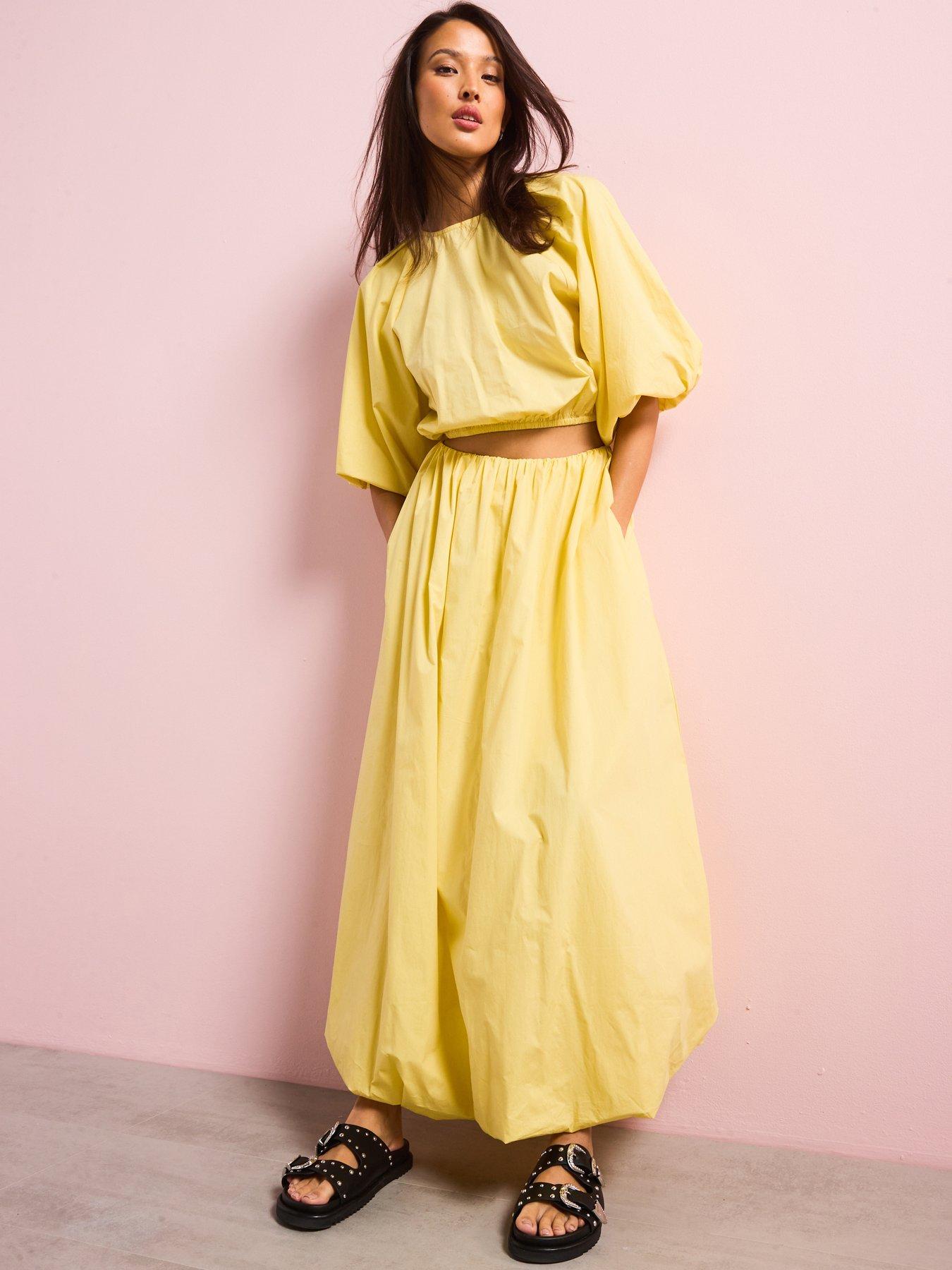v-by-very-cotton-puffball-midi-skirt-yellow