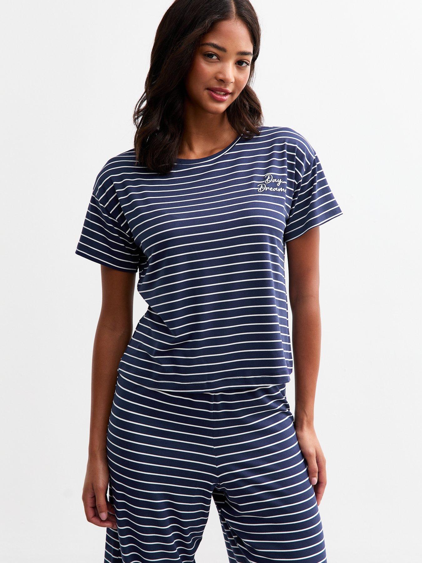 new-look-blue-striped-sweet-dreams-pyjama-setback