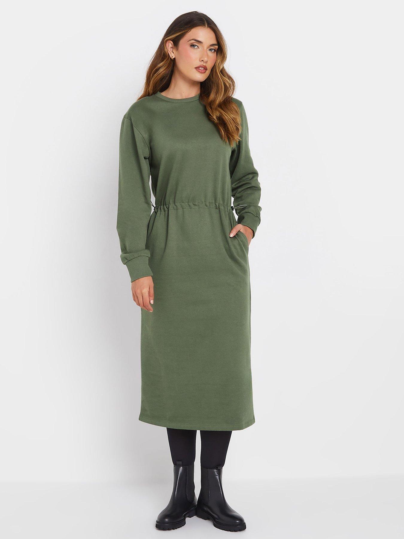 long-tall-sally-sweat-midi-dress-green