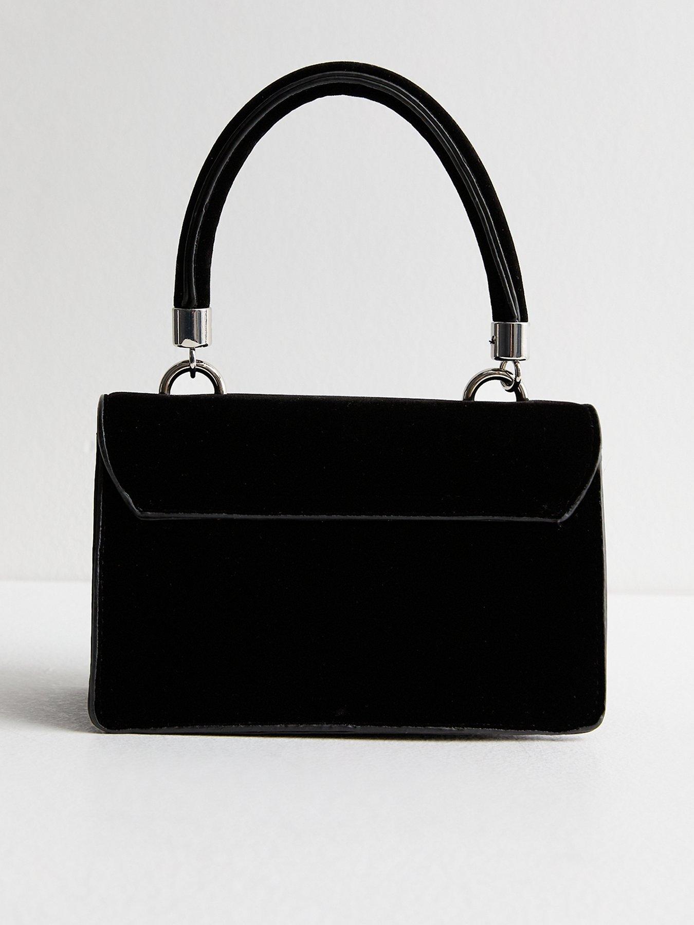 new-look-black-diamanteacutenbspbow-velvet-top-handle-bagback