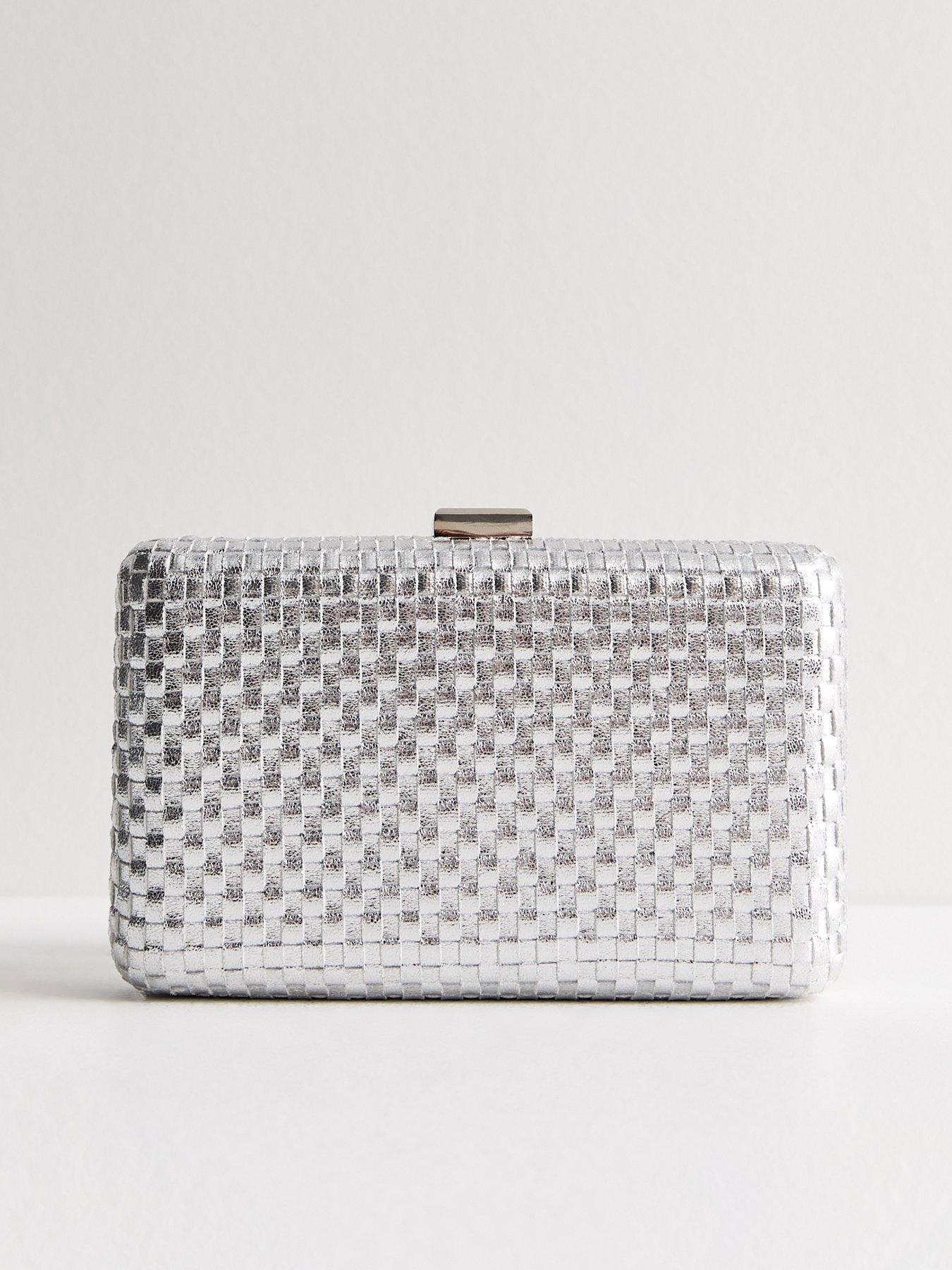 new-look-silver-woven-box-clutch-bagback