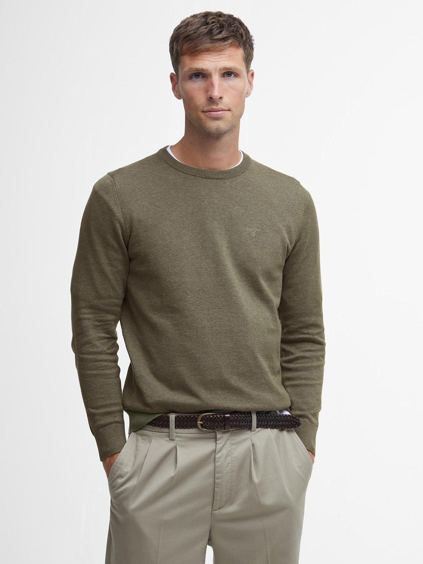 barbour-pima-cotton-crew-neck-knitted-jumper-khaki