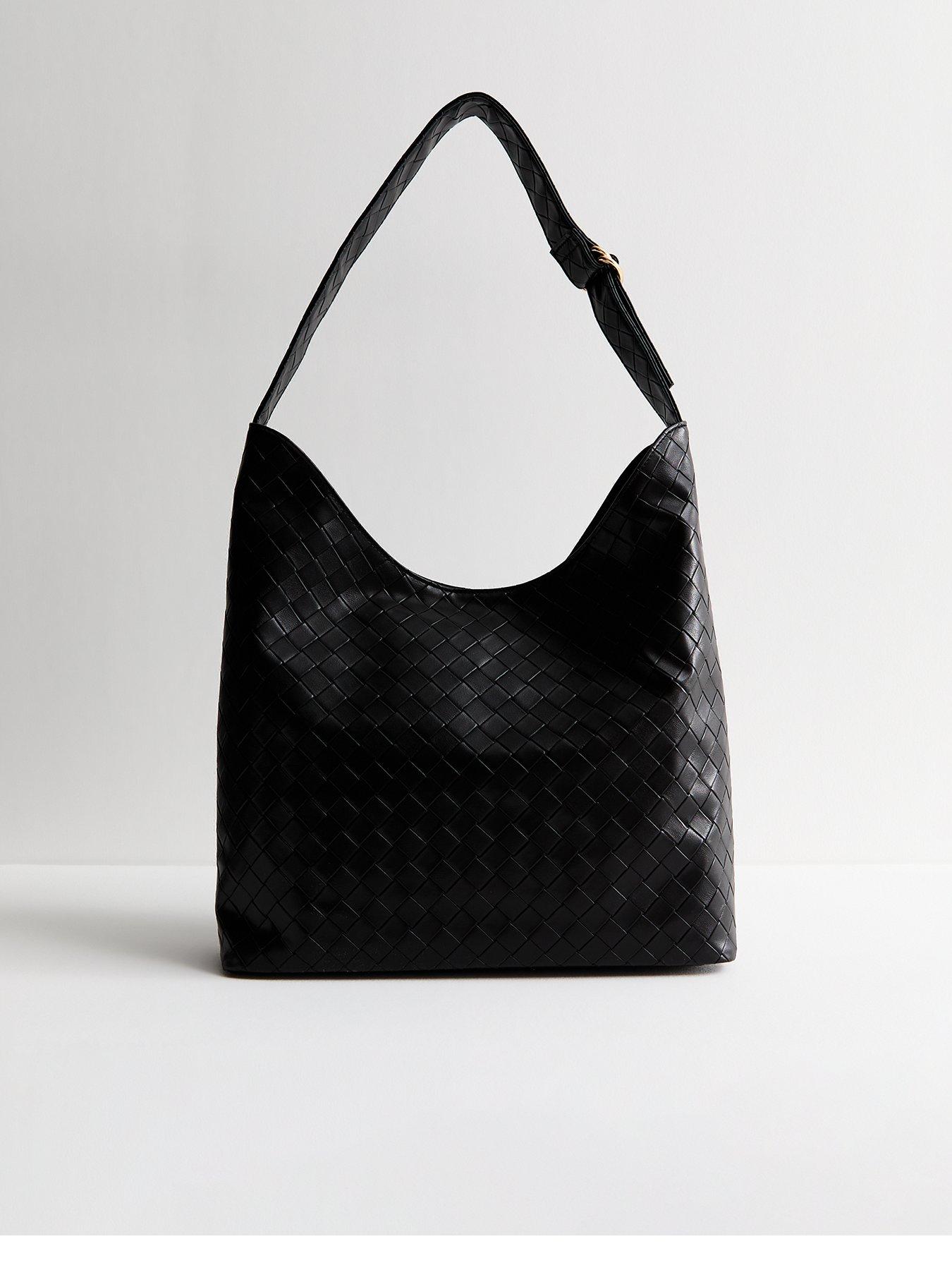 new-look-black-woven-faux-leather-toteback