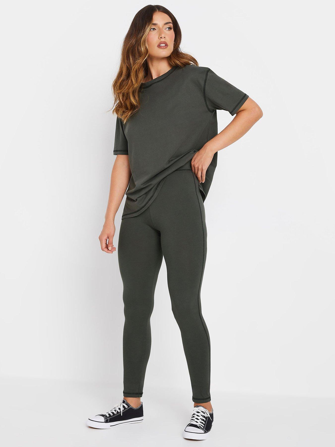 long-tall-sally-tall-contrast-stitch-short-sleeve-t-shirt-and-leggings-set-brown