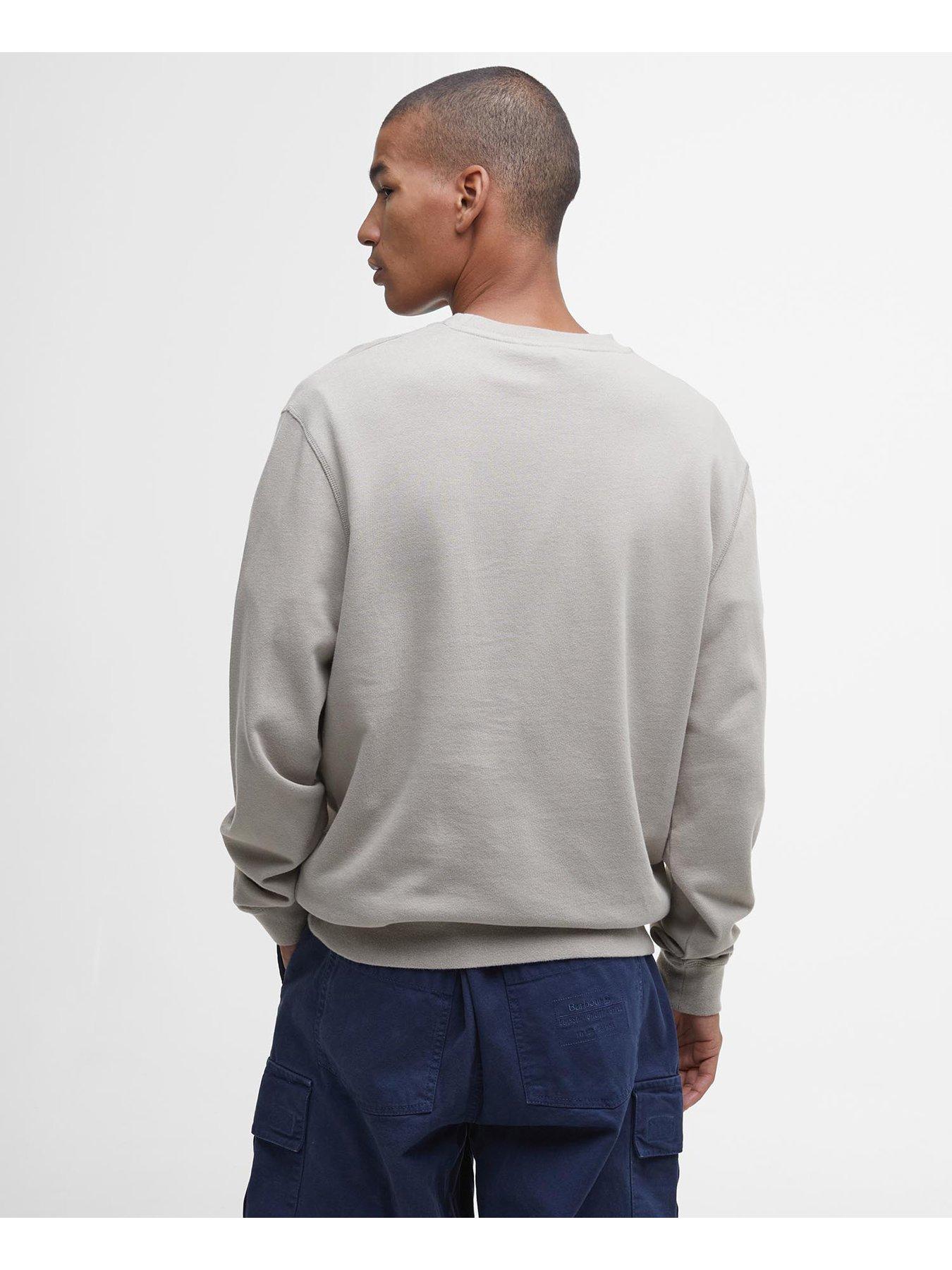 barbour-skipton-relaxed-fit-crew-neck-sweat-top--greystillFront