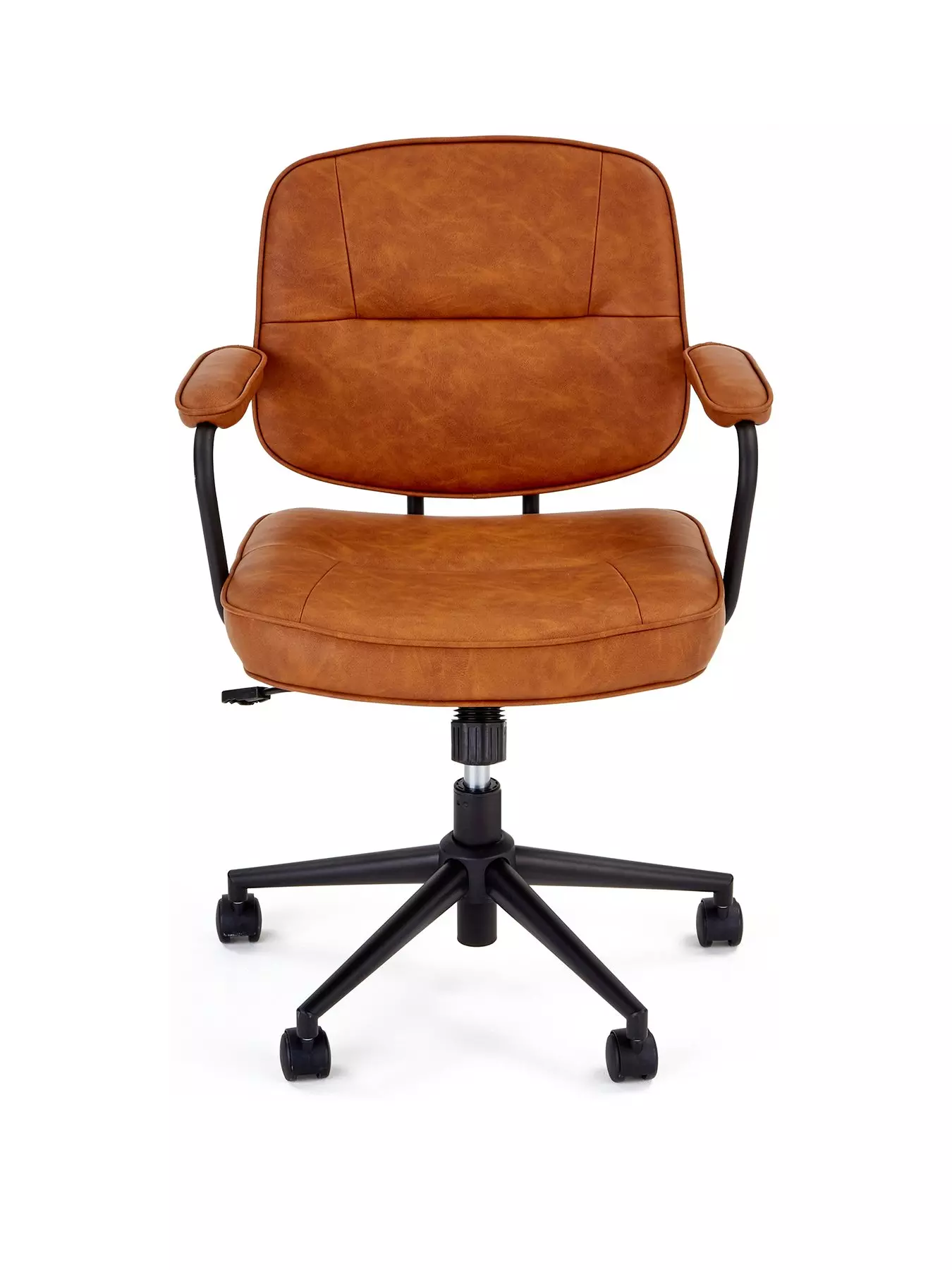 The Very Collection Byrne Faux Leather Office Chair - Tan - FSC® Certified | Very Ireland