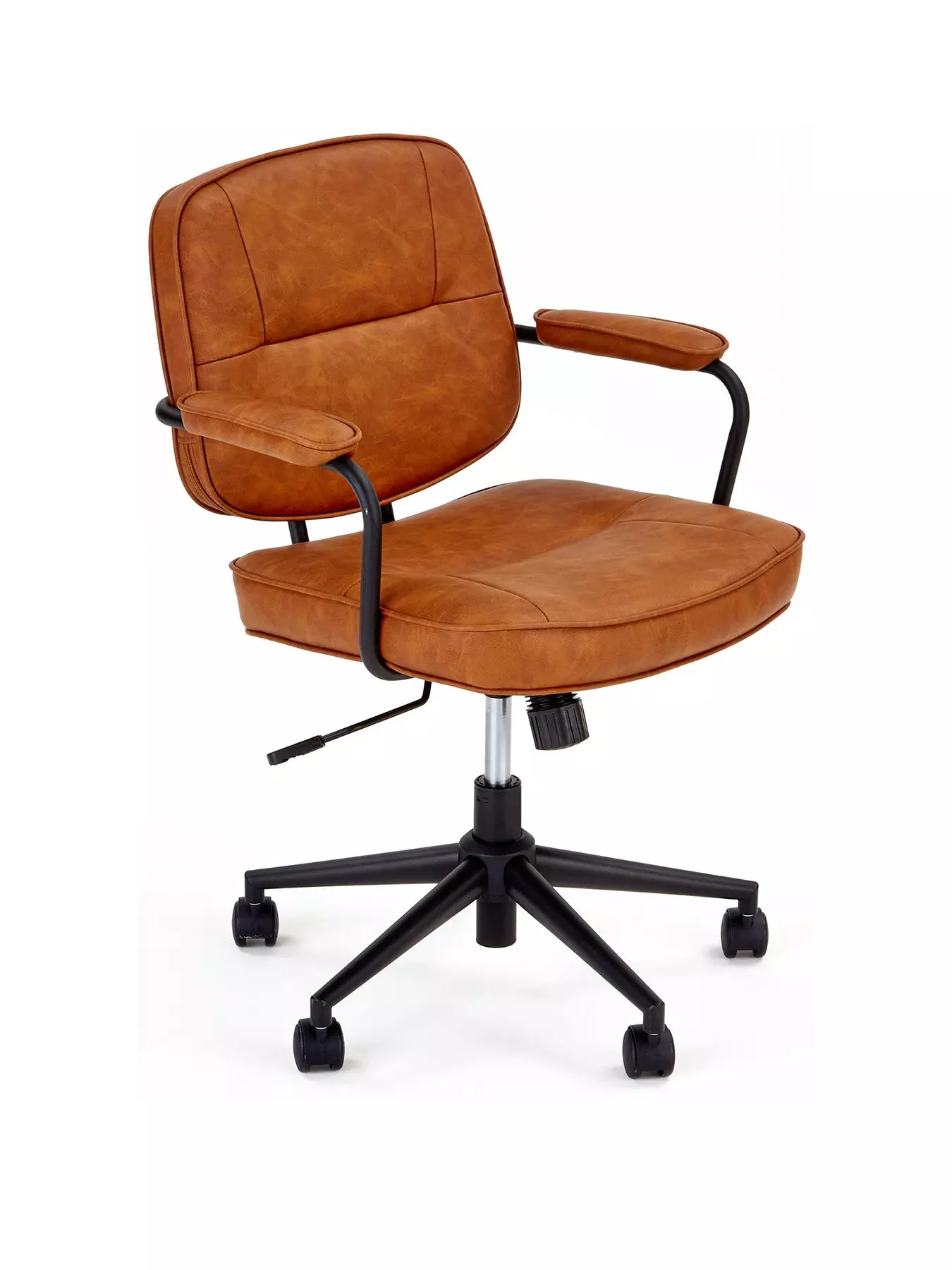 The Very Collection Byrne Faux Leather Office Chair - Tan - FSC® Certified | Very Ireland