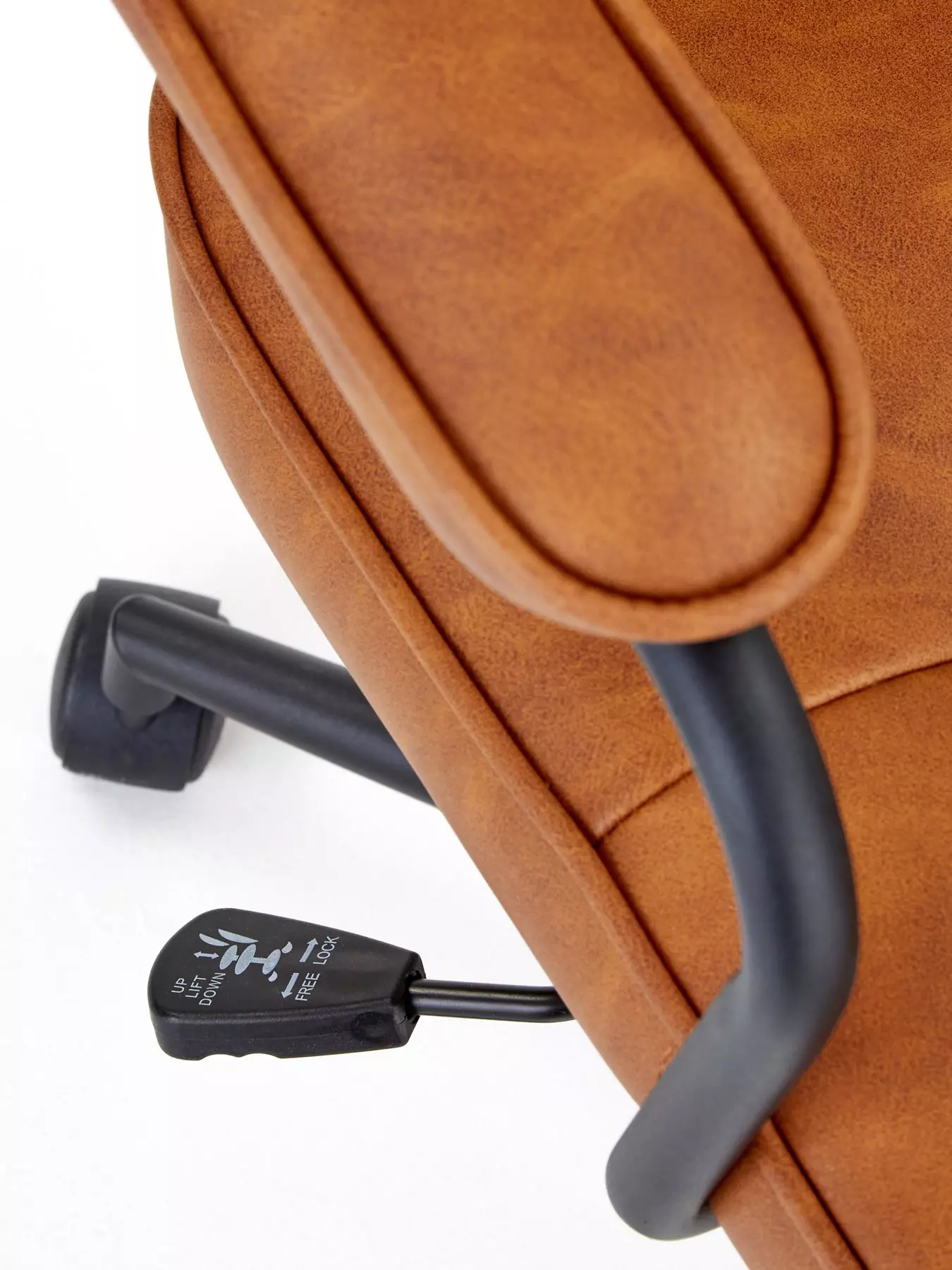 The Very Collection Byrne Faux Leather Office Chair - Tan - FSC® Certified | Very Ireland