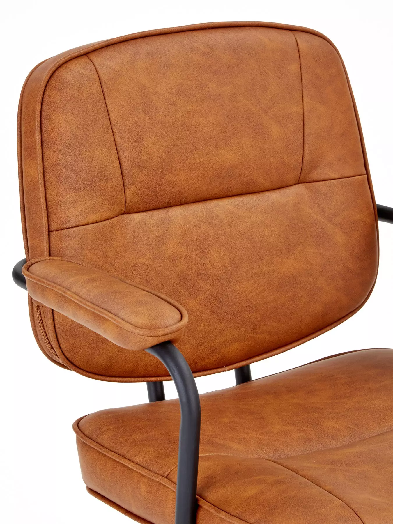 The Very Collection Byrne Faux Leather Office Chair - Tan - FSC® Certified | Very Ireland