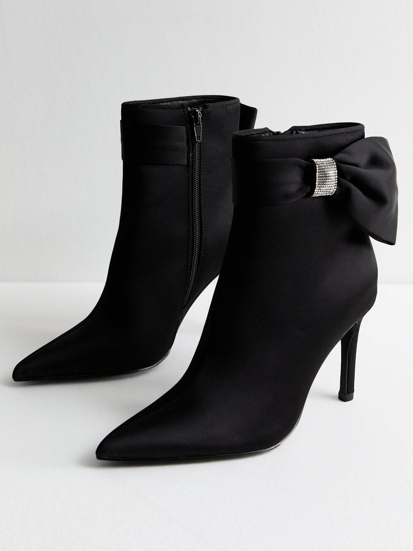 new-look-black-satin-bow-embellished-stiletto-heel-ankle-bootsstillFront