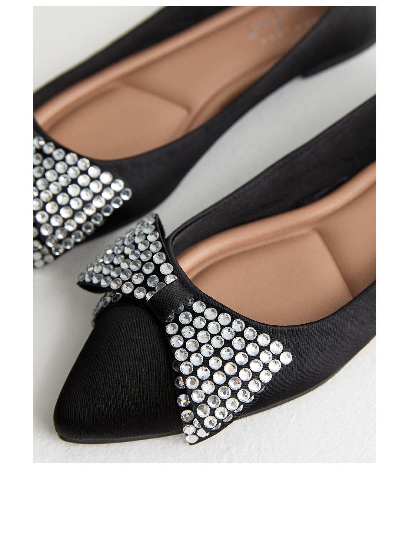 new-look-black-crystal-bow-satin-ballet-flatsstillFront