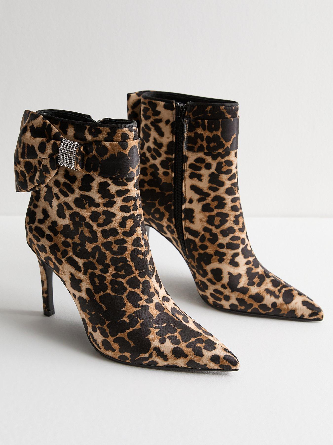 new-look-brown-leopard-satin-bow-embellished-stiletto-heel-ankle-boots-printstillFront