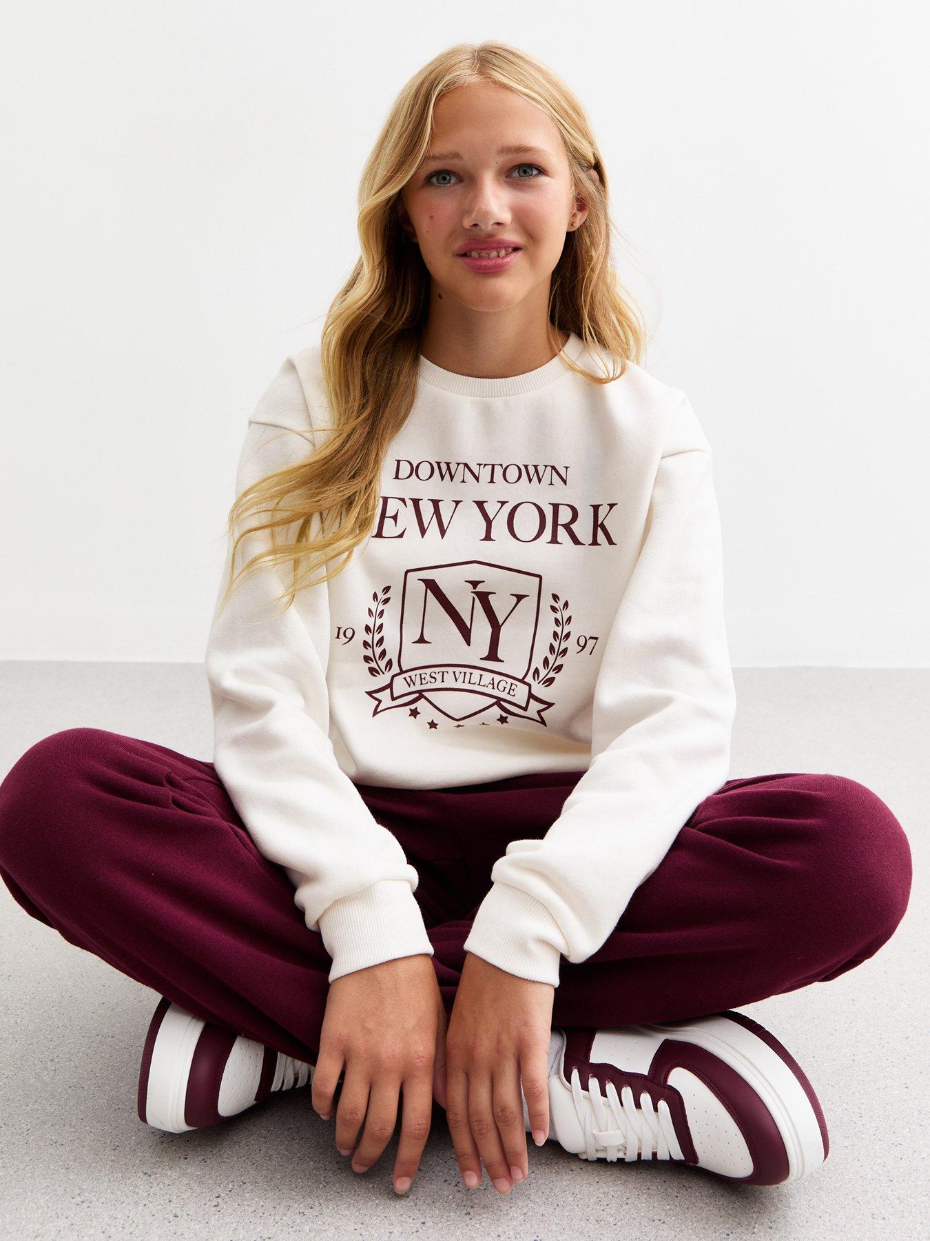 new-look-915-girls-york-slogan-jersey-sweatshirt-off-whitestillFront