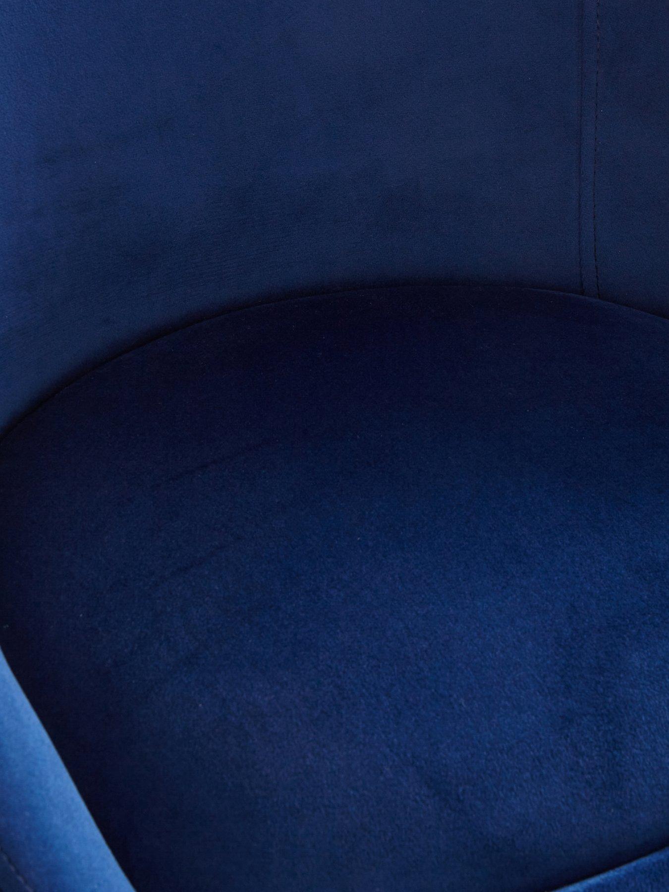 Image 5 of 5 of The Very Collection Dahlia Bar Stool - Navy/Black - FSC&reg; Certified
