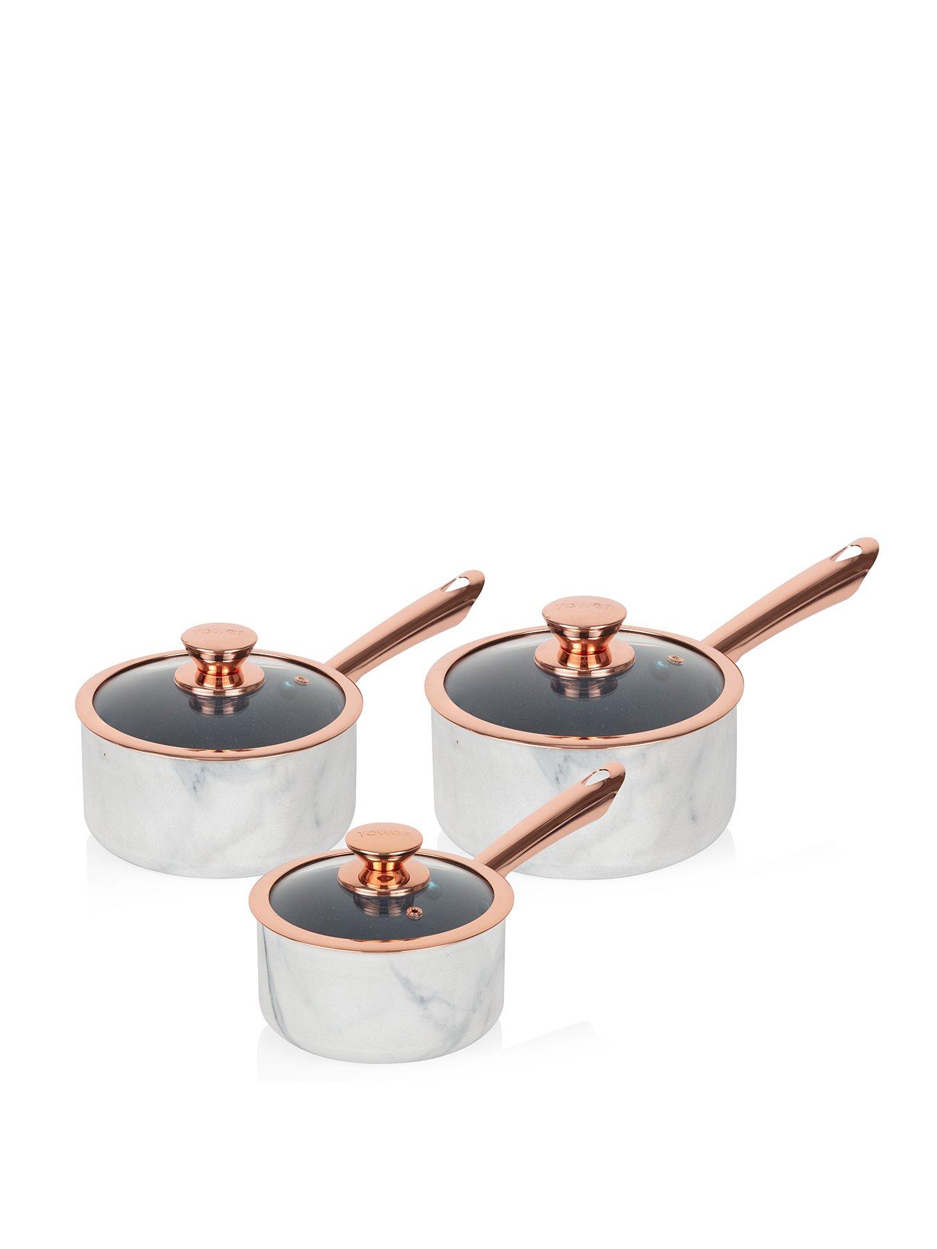 tower-marble-rose-gold-3-piece-saucepan-setfront