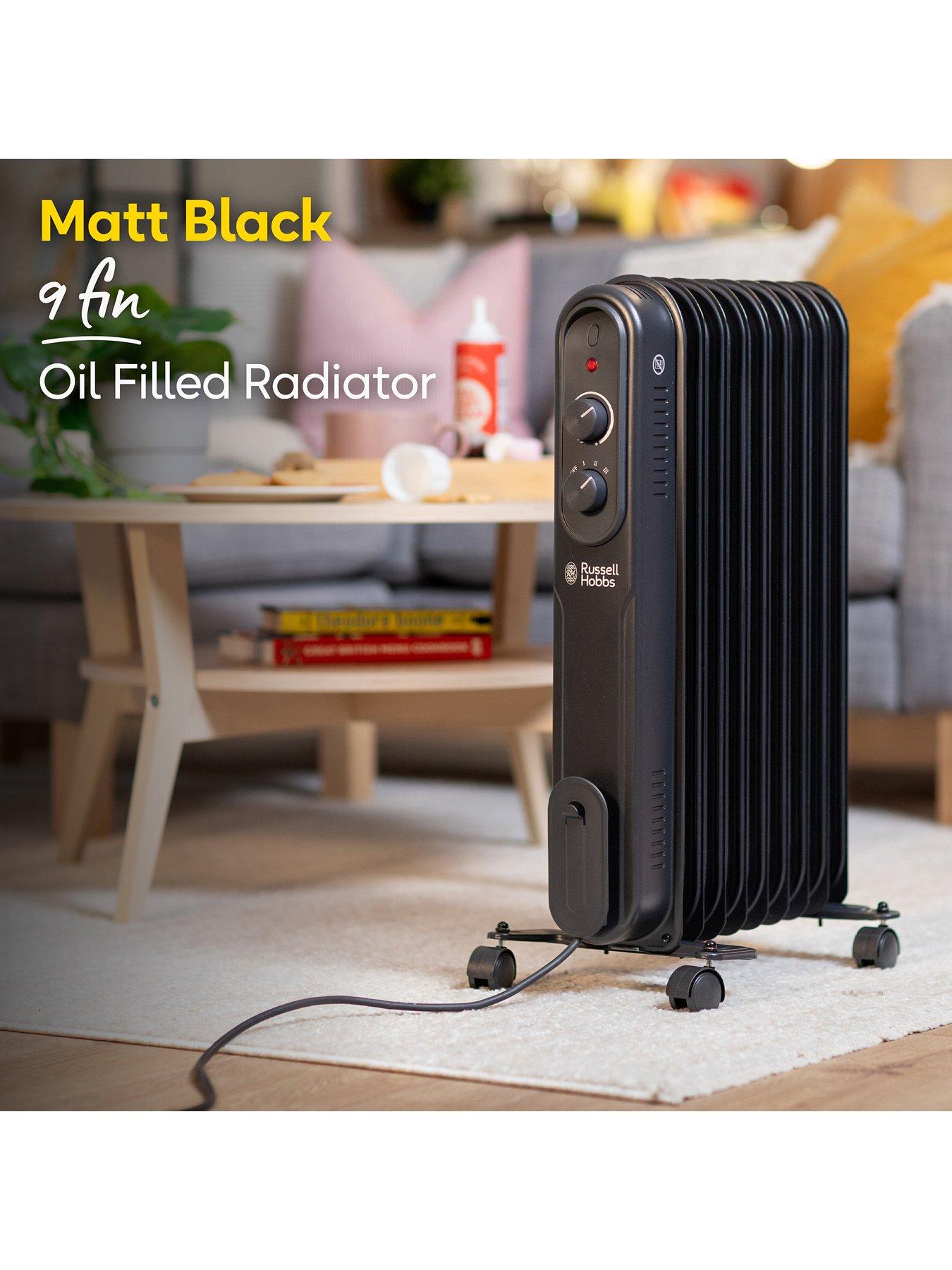 Image 4 of 7 of Russell Hobbs 2.5kW Oil-Filled Radiator - 9 Fin&nbsp;- Black