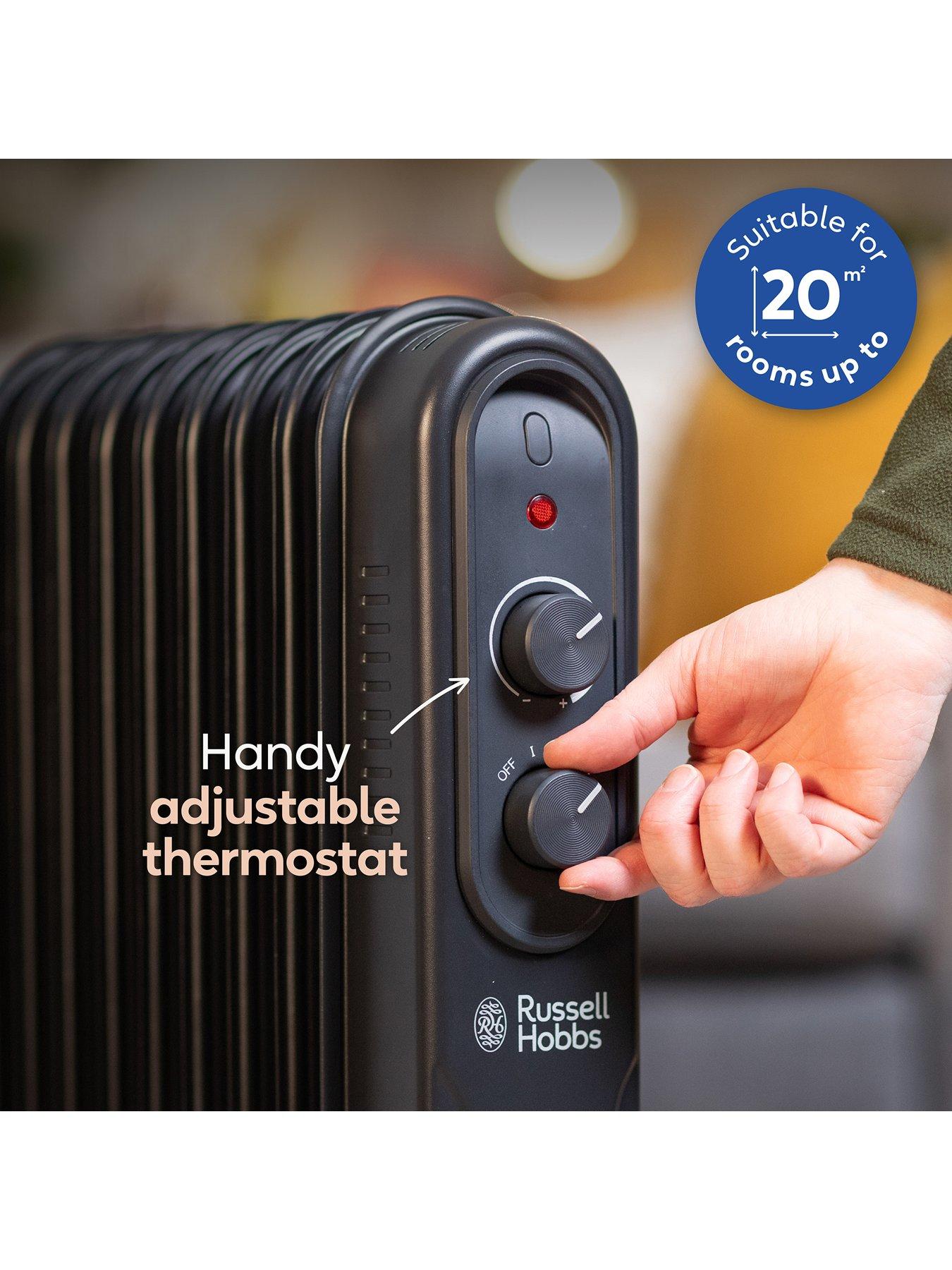 Image 5 of 7 of Russell Hobbs 2.5kW Oil-Filled Radiator - 9 Fin&nbsp;- Black
