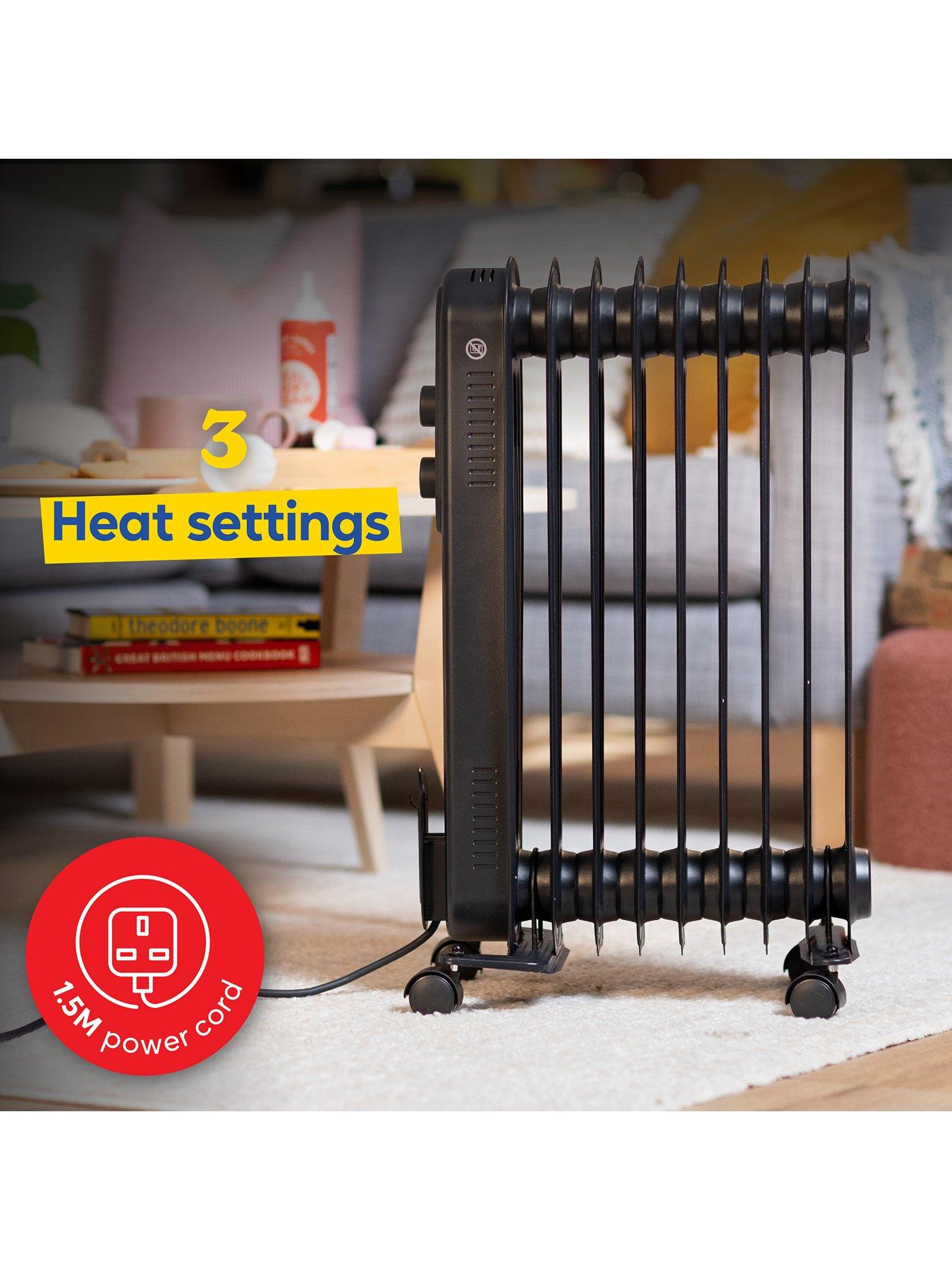 Image 6 of 7 of Russell Hobbs 2.5kW Oil-Filled Radiator - 9 Fin&nbsp;- Black