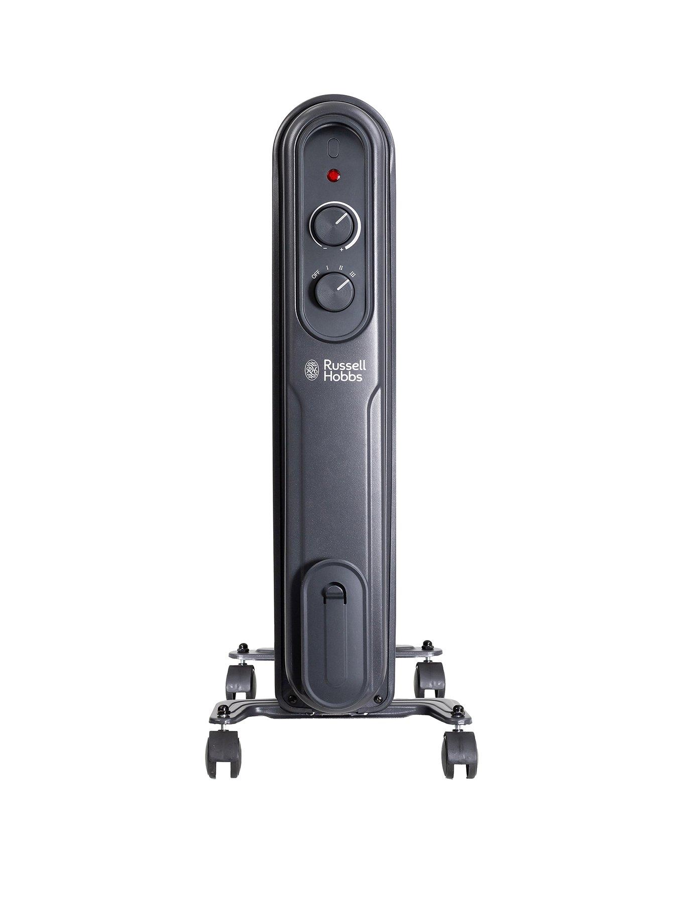 Russell Hobbs 2.5Kw Oil-Filled Radiator - 9 Fin - Matt Anthracite in Grey