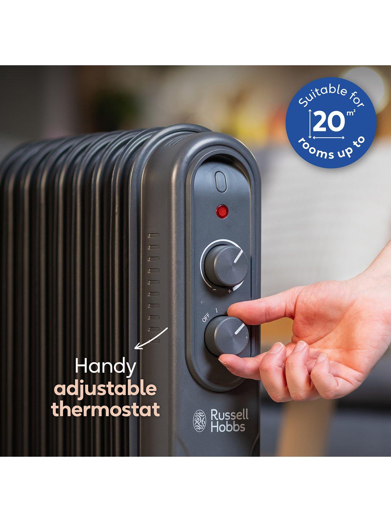 Image 5 of 7 of Russell Hobbs 2.5kW Oil-Filled Radiator - 9 Fin&nbsp;- Matt Anthracite