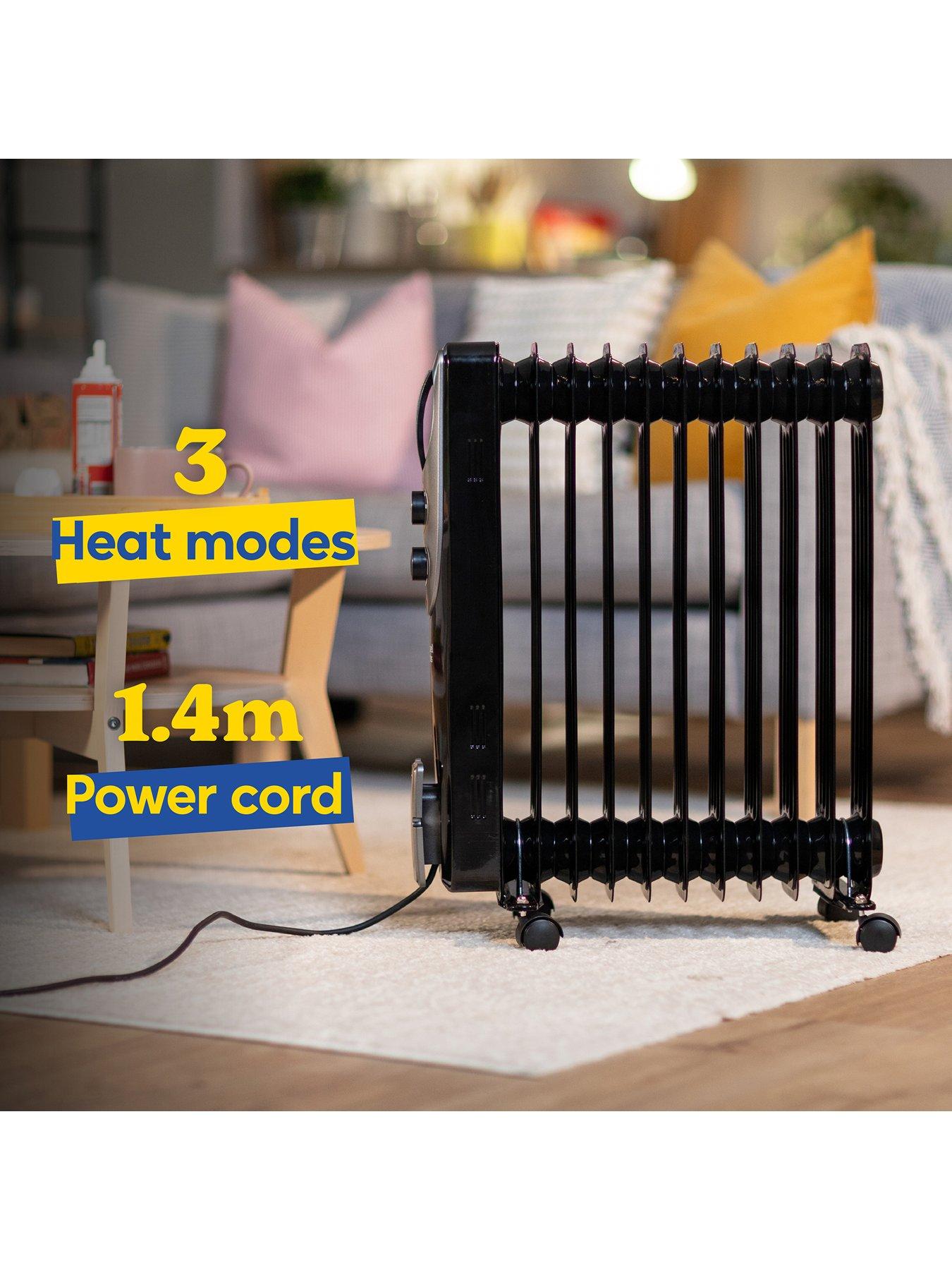 Image 5 of 7 of Russell Hobbs 2.5kw Oil-Filled Radiator - 9 Fin&nbsp;- Matt Black