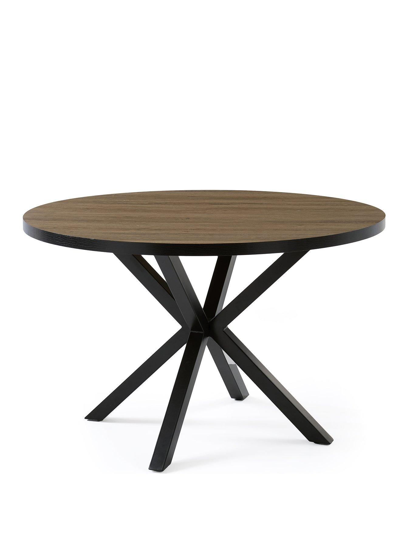 very-home-oslo-120nbspcm-round-dining-table-oakblacknbsp--fscreg-certifiedback