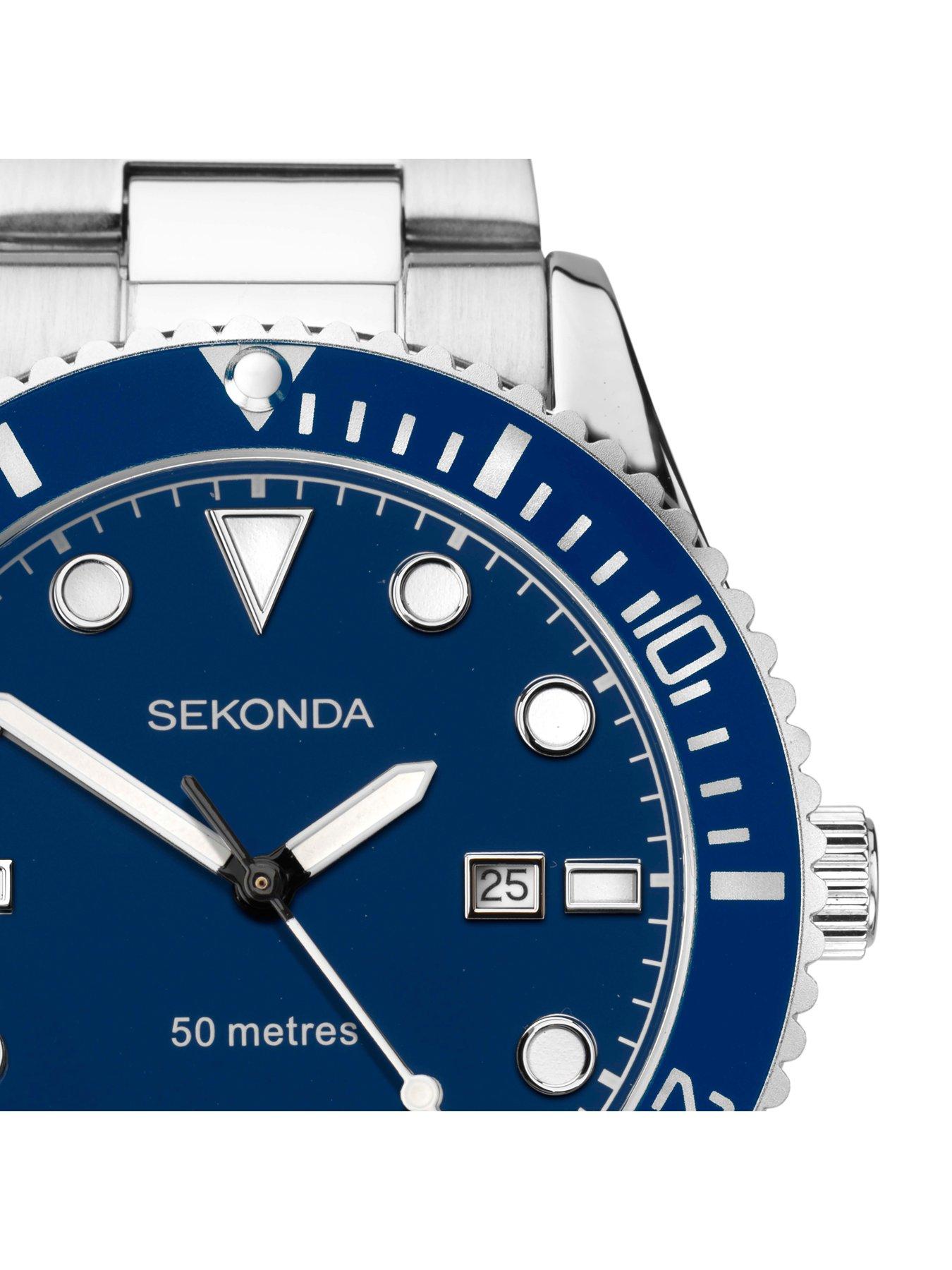 sekonda-sekonda-mens-ocean-silver-stainless-steel-bracelet-with-matte-blue-dial-analogue-gift-setstillFront