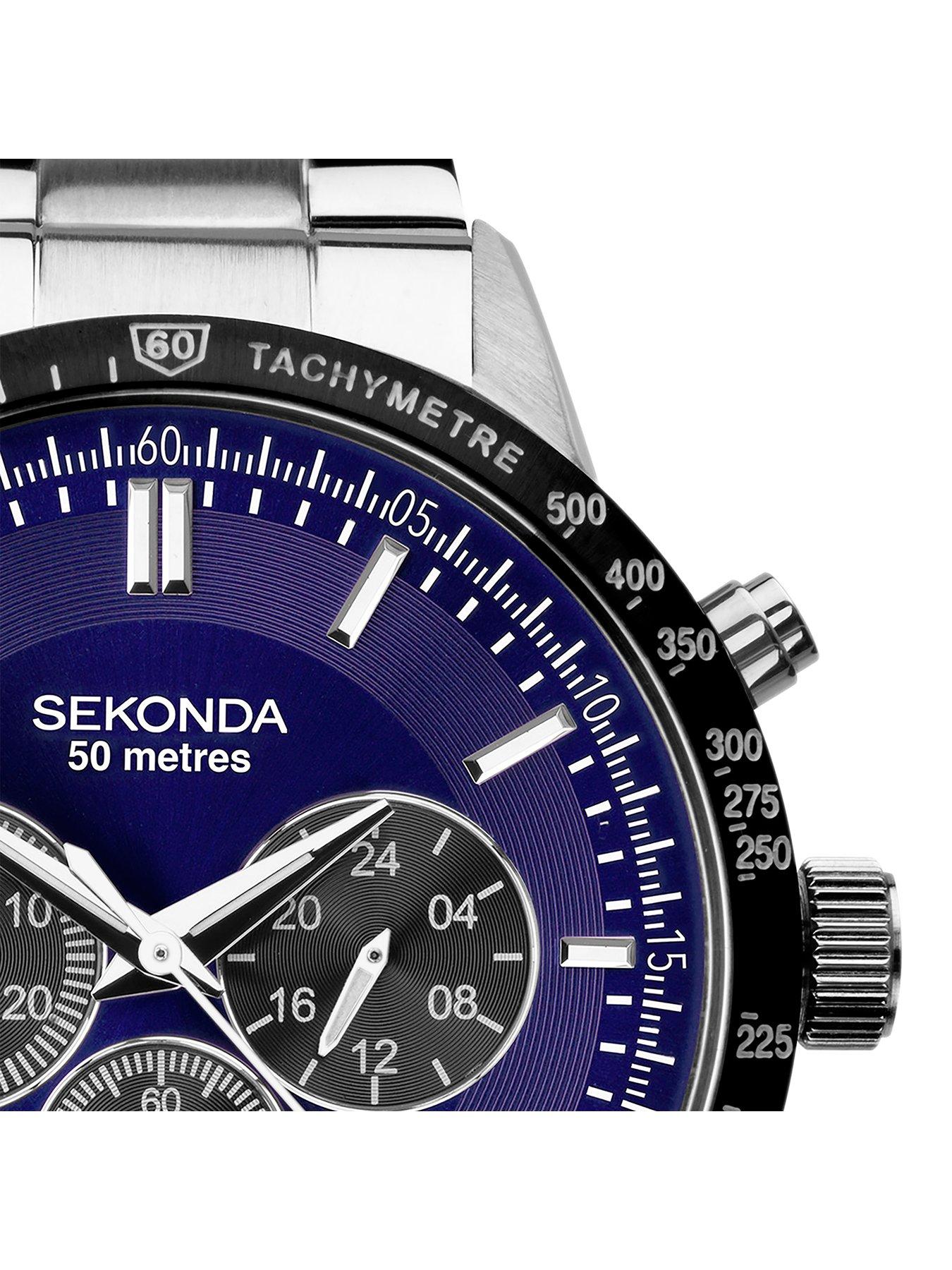 sekonda-sekonda-mens-velocity-silver-stainless-steel-bracelet-with-blue-dial-chronograph-gift-setstillFront