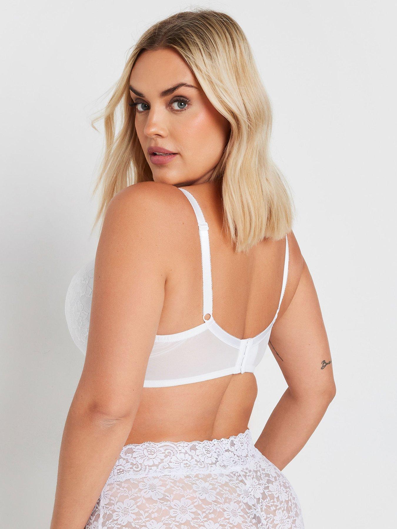 Image 2 of 3 of Yours Curve Liza Lace Plunge T-shirt Bra
