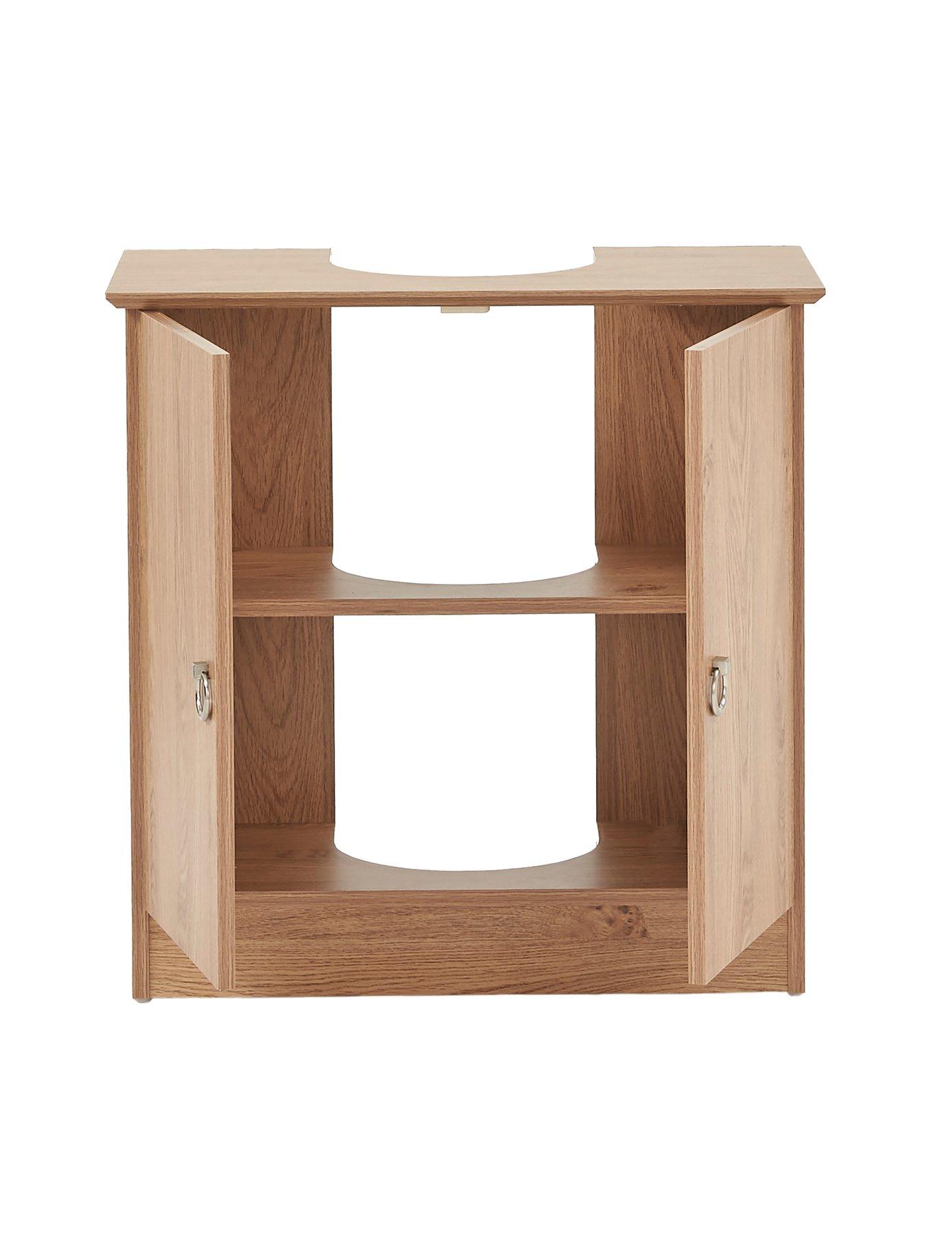 Image 4 of 7 of Very Home Pinnock Under Sink Bathroom Cabinet in Oak