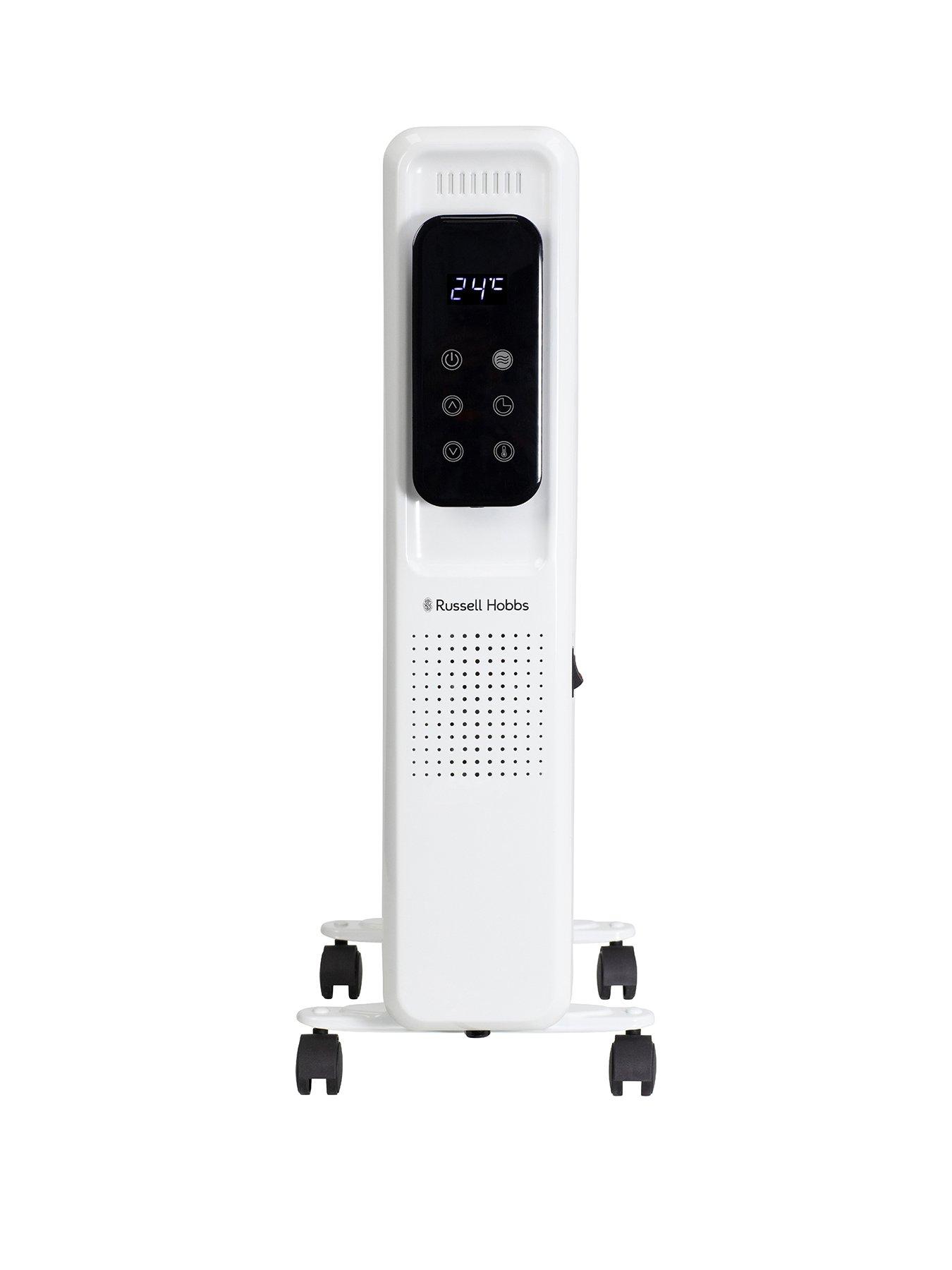Russell Hobbs 2.5kW Digital Touch Control 11-Fin Oil-Filled Radiator - White