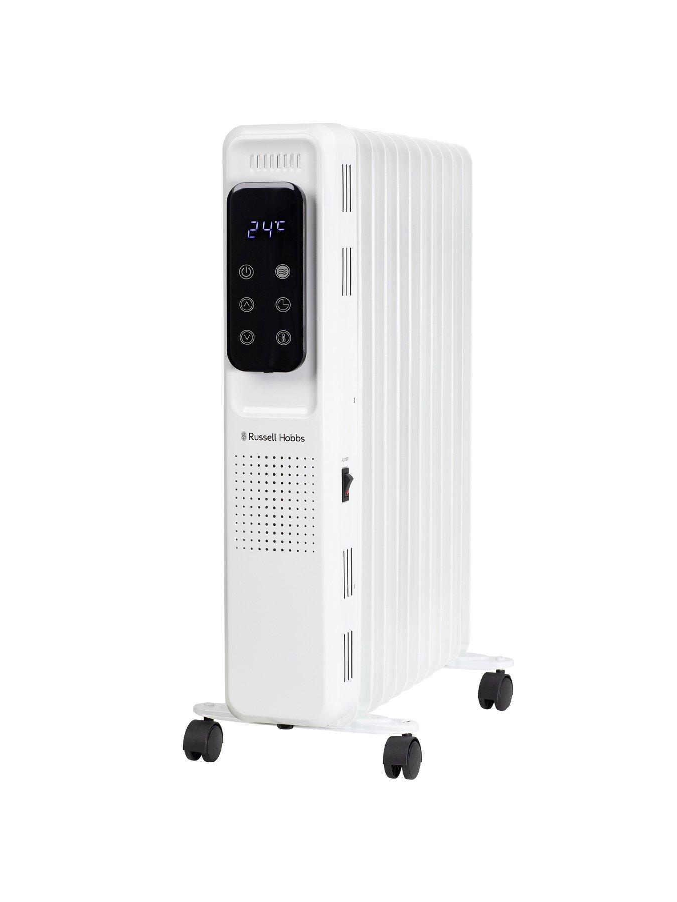 Image 2 of 7 of Russell Hobbs 2.5kW&nbsp;Digital Touch Control 11-Fin Oil-Filled Radiator - White