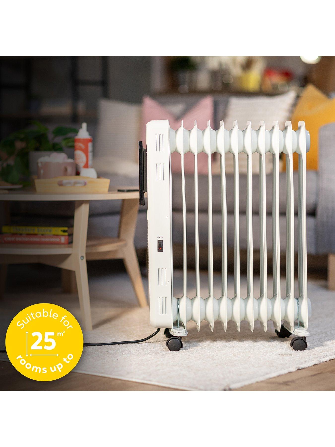 Image 6 of 7 of Russell Hobbs 2.5kW&nbsp;Digital Touch Control 11-Fin Oil-Filled Radiator - White