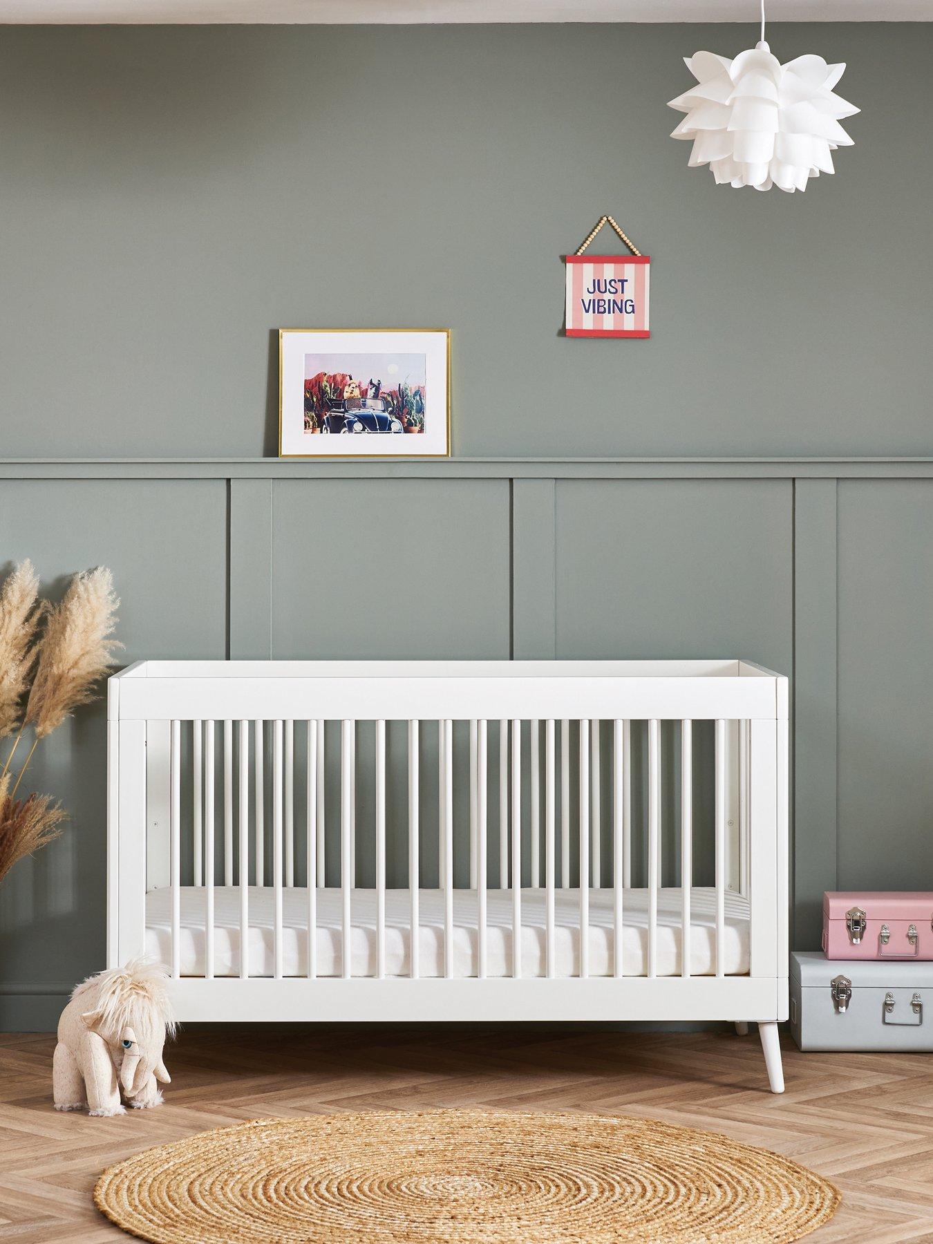 Obaby Maya Cot Bed - Nordic White