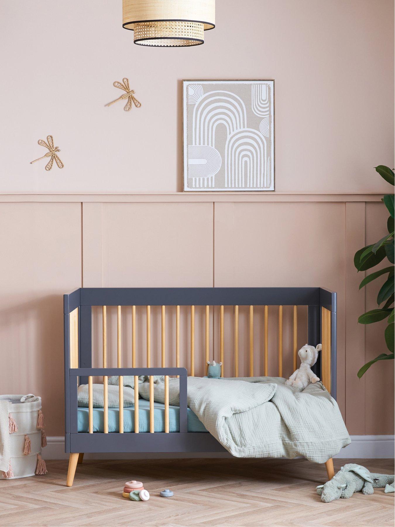 Image 5 of 7 of Obaby Maya Mini Cot Bed - Slate with Natural