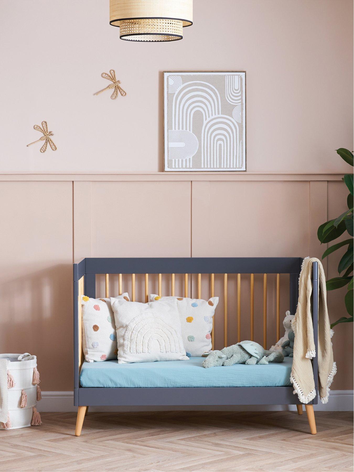 Image 6 of 7 of Obaby Maya Mini Cot Bed - Slate with Natural