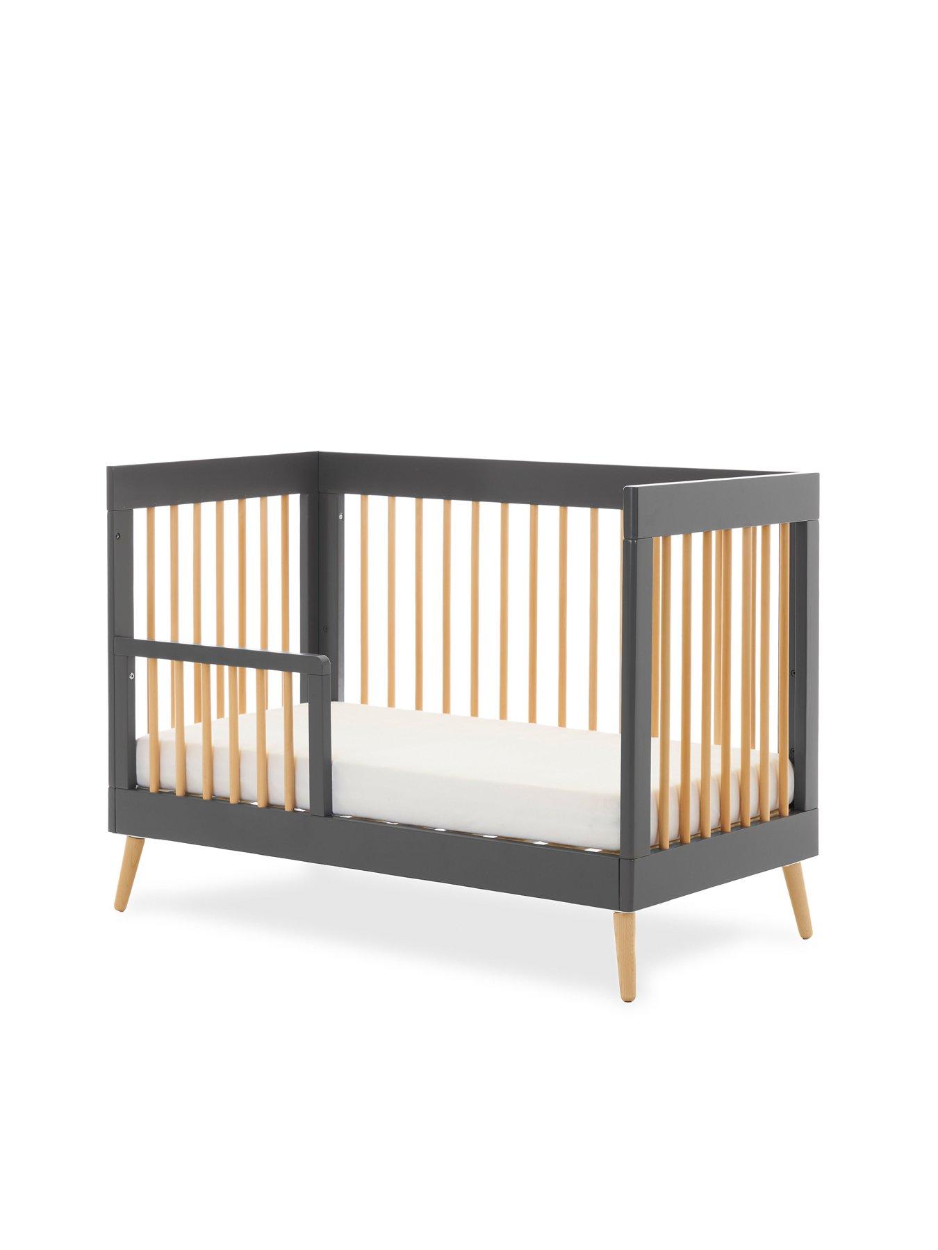 Image 7 of 7 of Obaby Maya Mini Cot Bed - Slate with Natural
