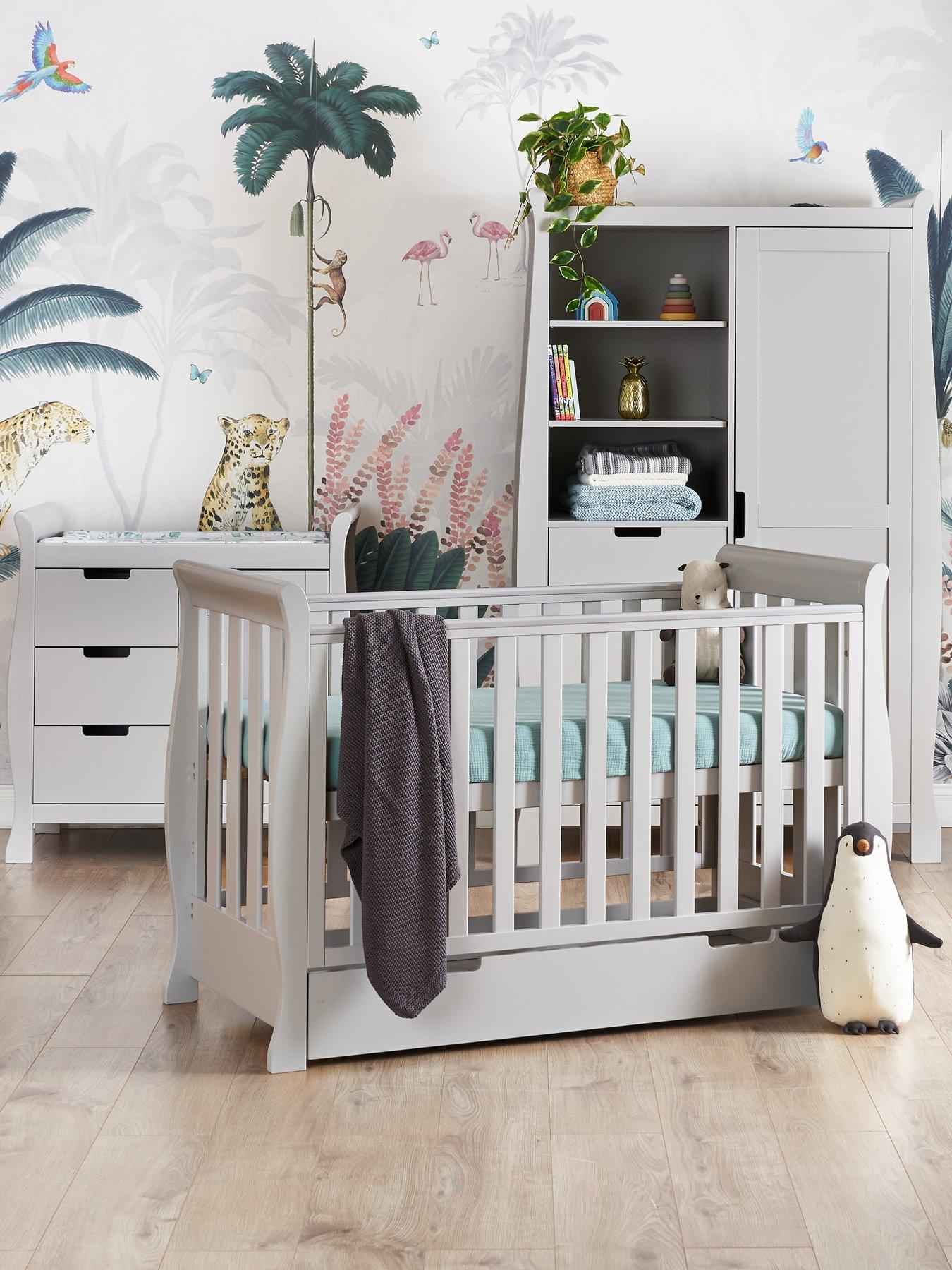 Obaby Stamford Mini 3 Piece Room Set - Warm Grey