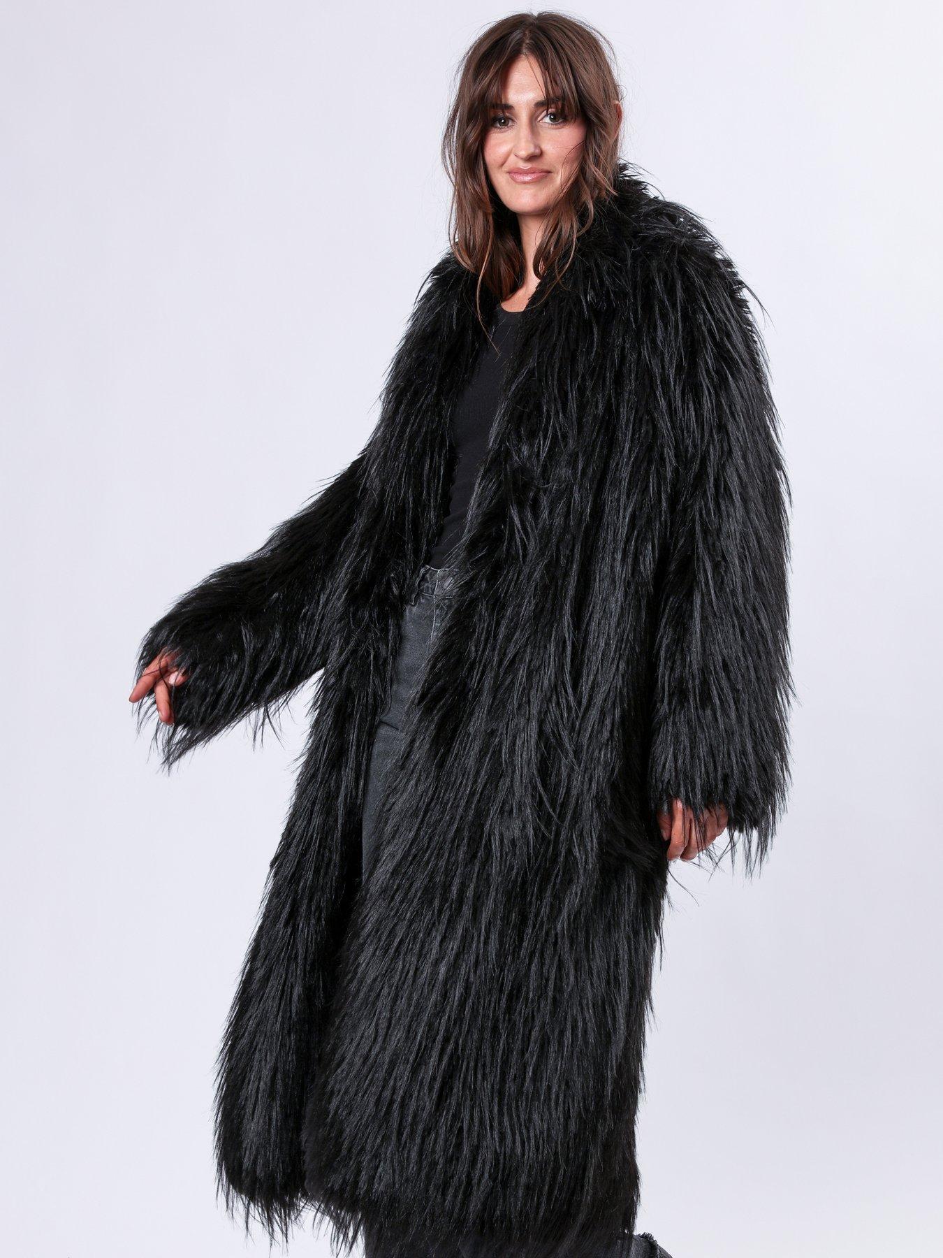 religion-long-hair-faux-fur-coat-blackdetail