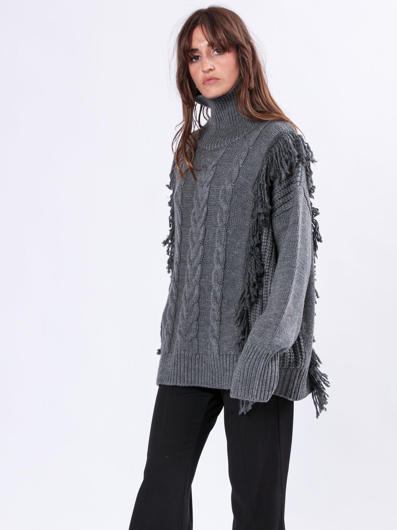 religion-jamie-oversized-roll-neck-jumper-greydetail