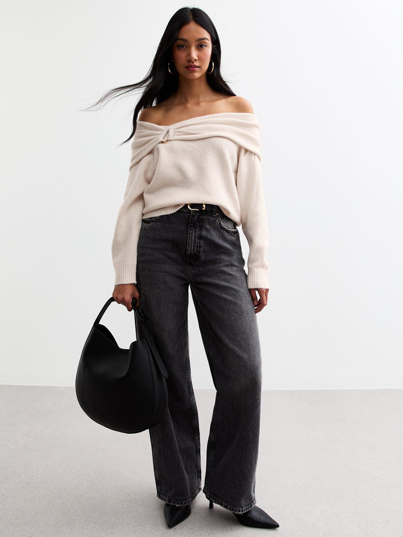 new-look-ruched-hoop-bardot-jumper-creamback