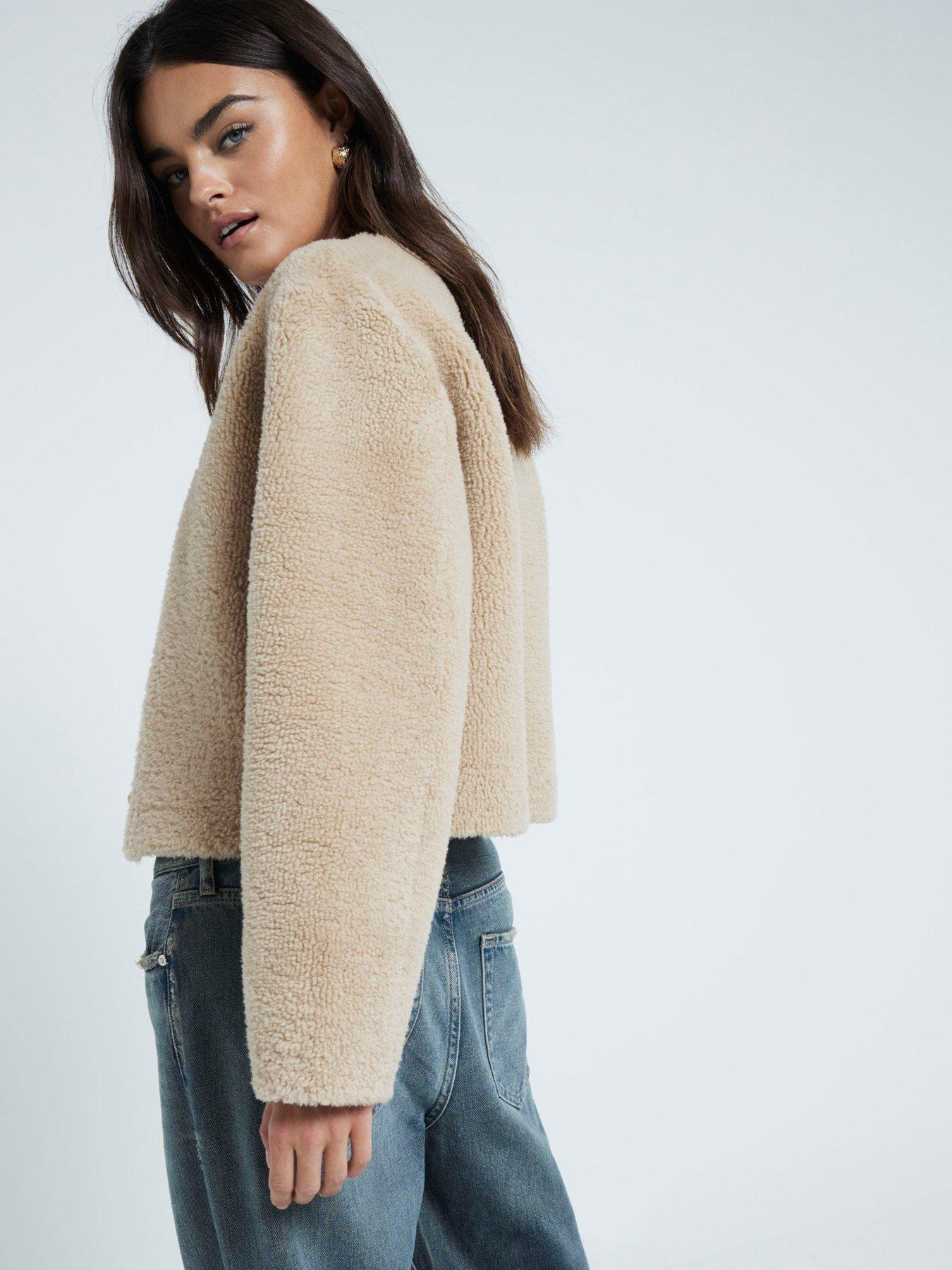 river-island-shearling-cardigan-light-beigestillFront